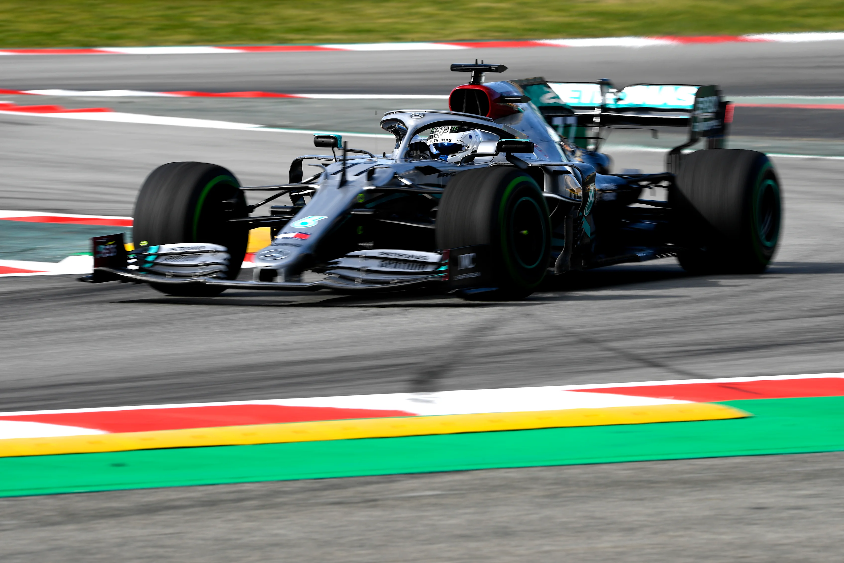 BARCELONA, SPAIN - FEBRUARY 27: Valtteri Bottas driving the (77) Mercedes AMG Petronas F1 Team