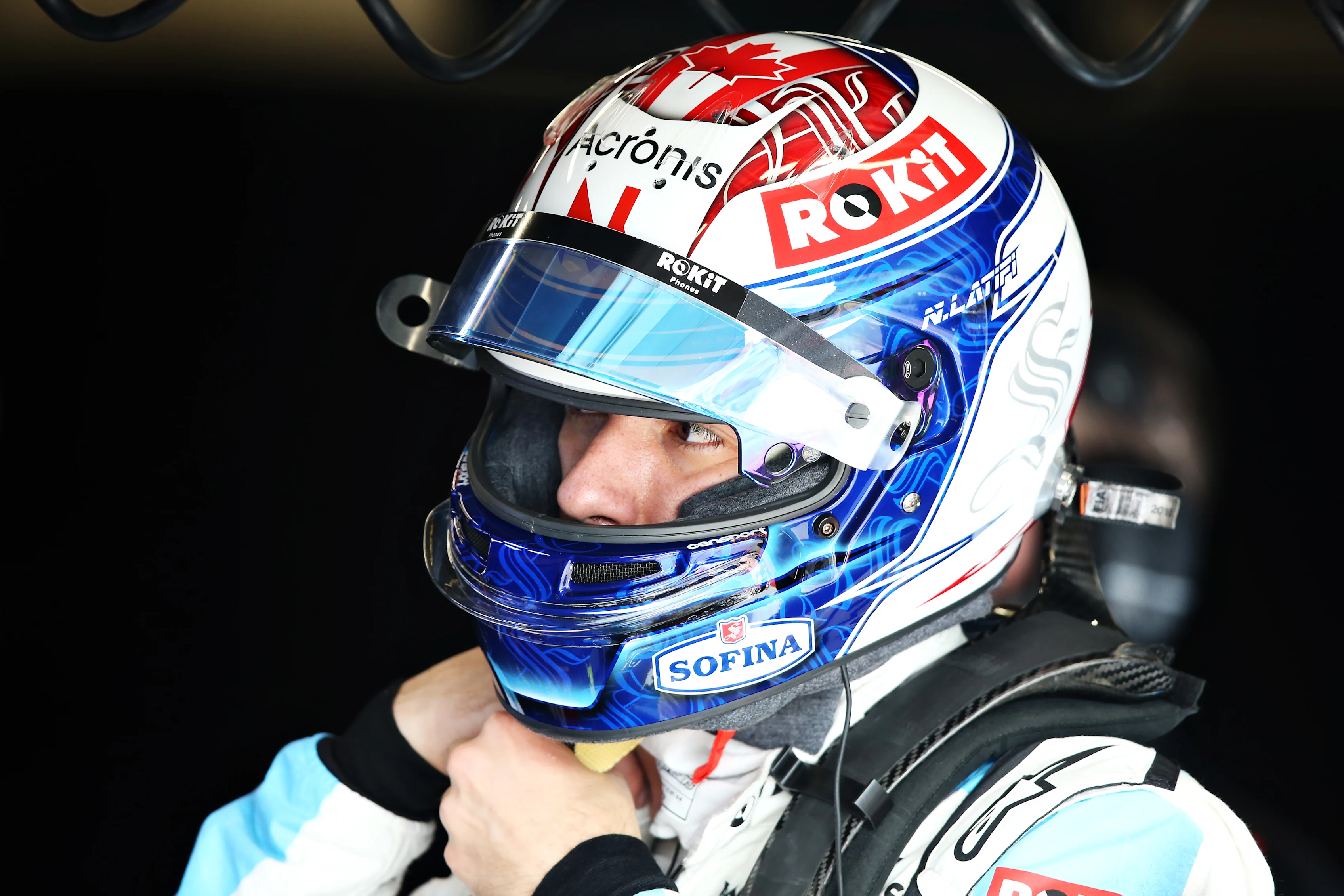 BARCELONA, SPAIN - FEBRUARY 27: Nicholas Latifi of Canada and Williams prepares to drive in the