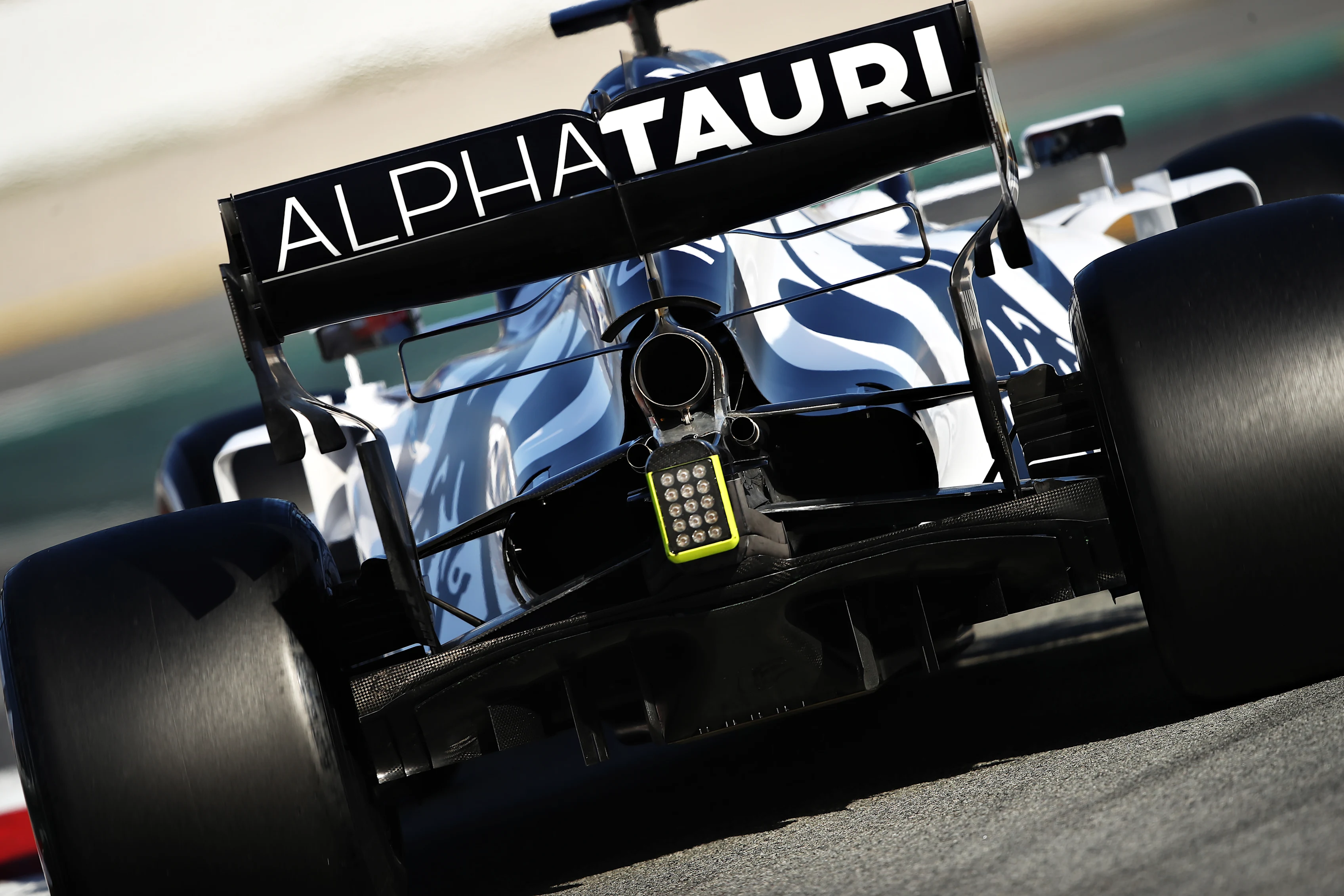 BARCELONA, SPAIN - FEBRUARY 27: Pierre Gasly of France driving the (10) Scuderia AlphaTauri AT01