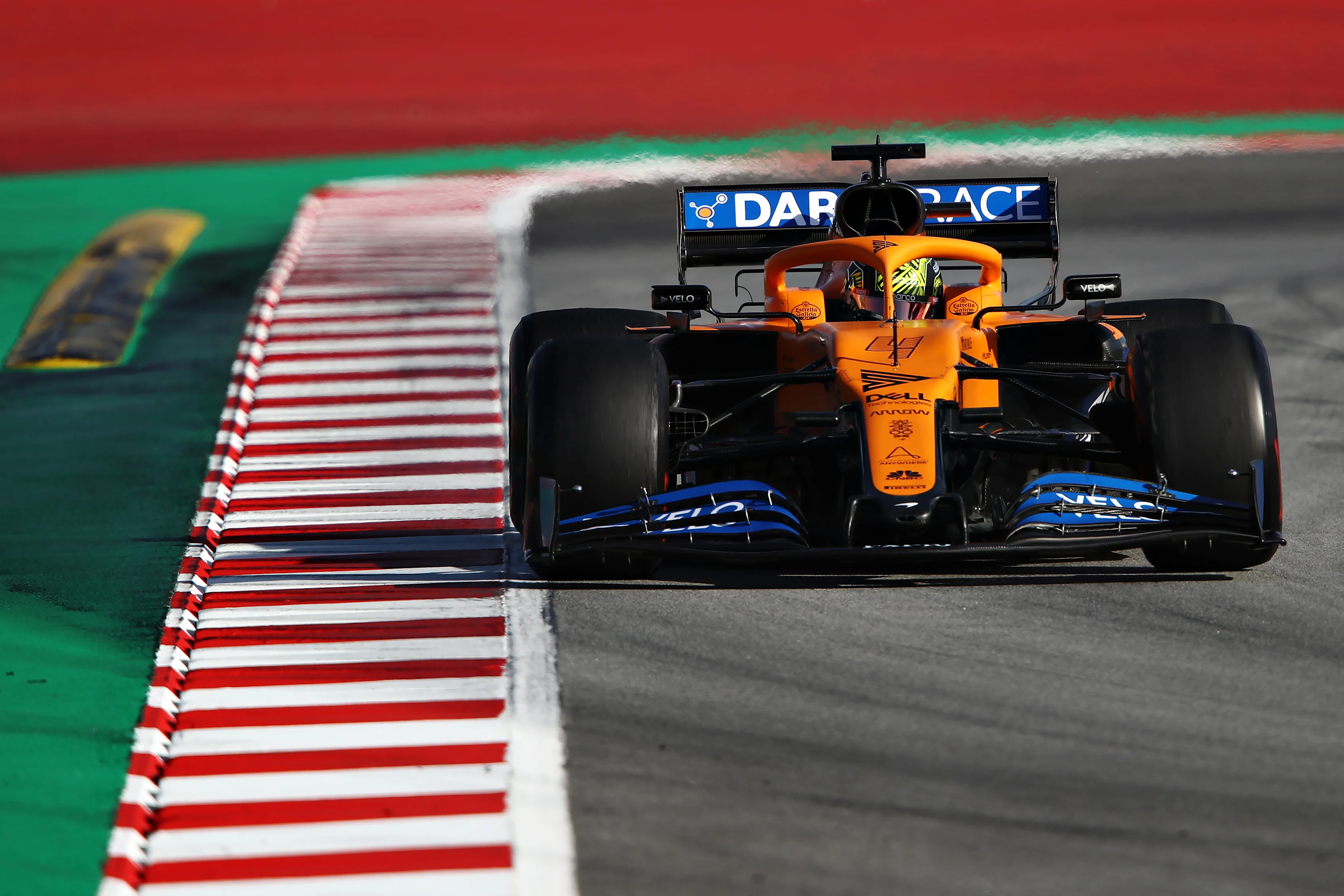 BARCELONA, SPAIN - FEBRUARY 27: Lando Norris of Great Britain driving the (4) McLaren F1 Team MCL35