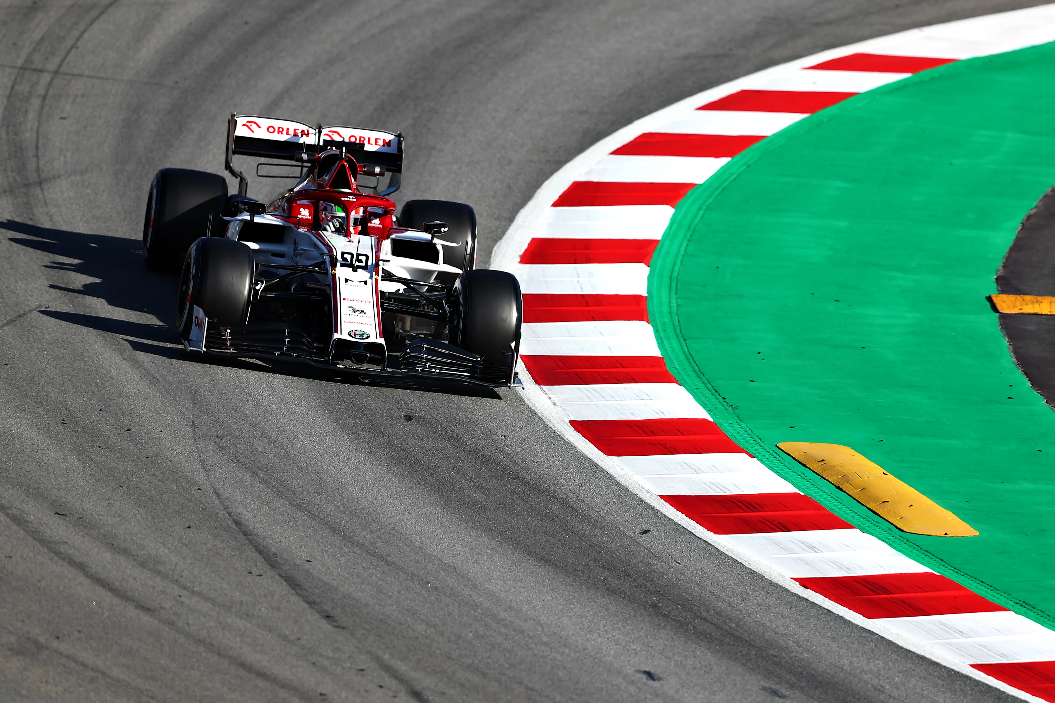 BARCELONA, SPAIN - FEBRUARY 27: Antonio Giovinazzi of Italy driving the (99) Alfa Romeo Racing C39