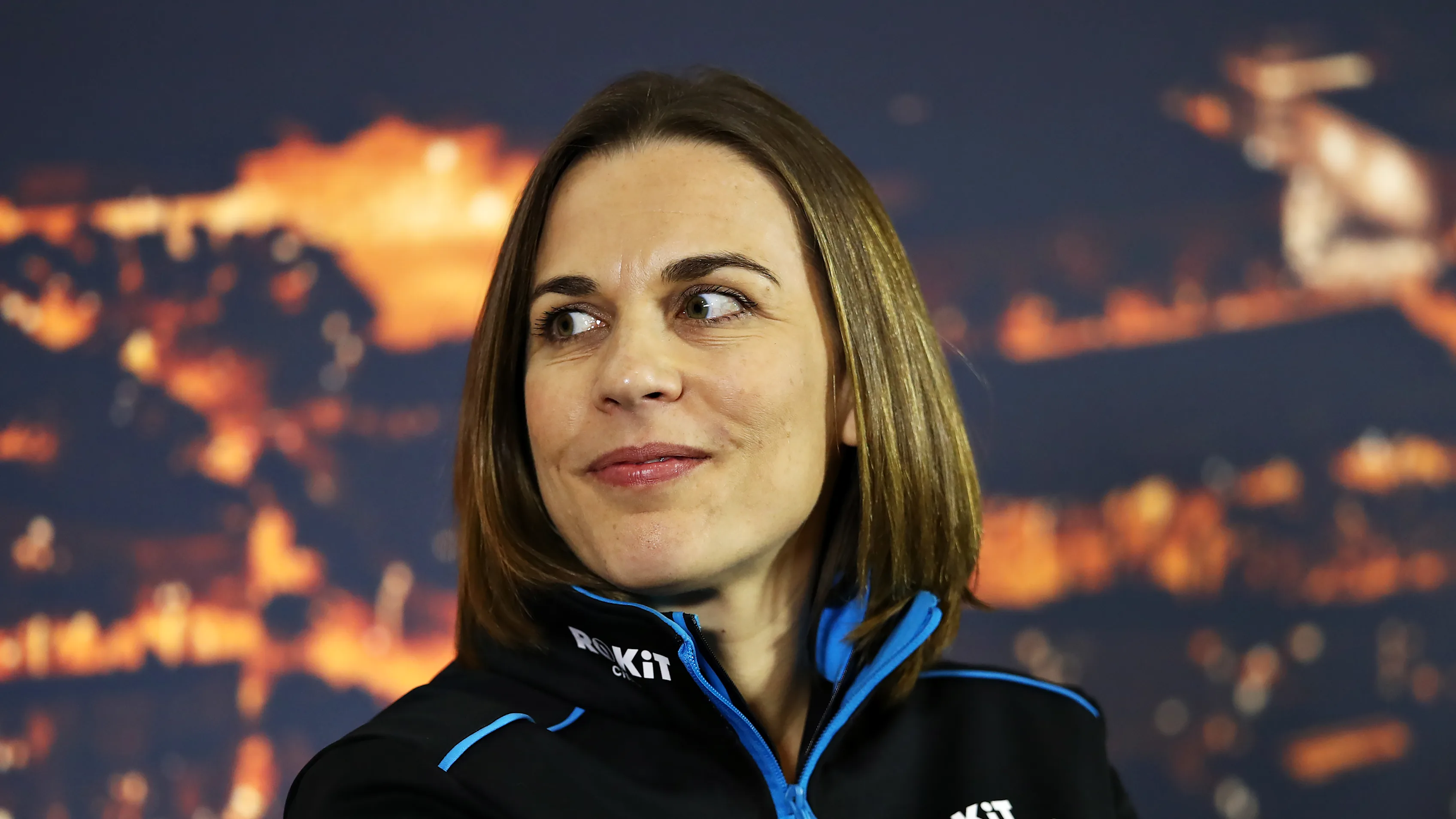 BARCELONA, SPAIN - FEBRUARY 27: Williams Deputy Team Principal Claire Williams looks on in a press