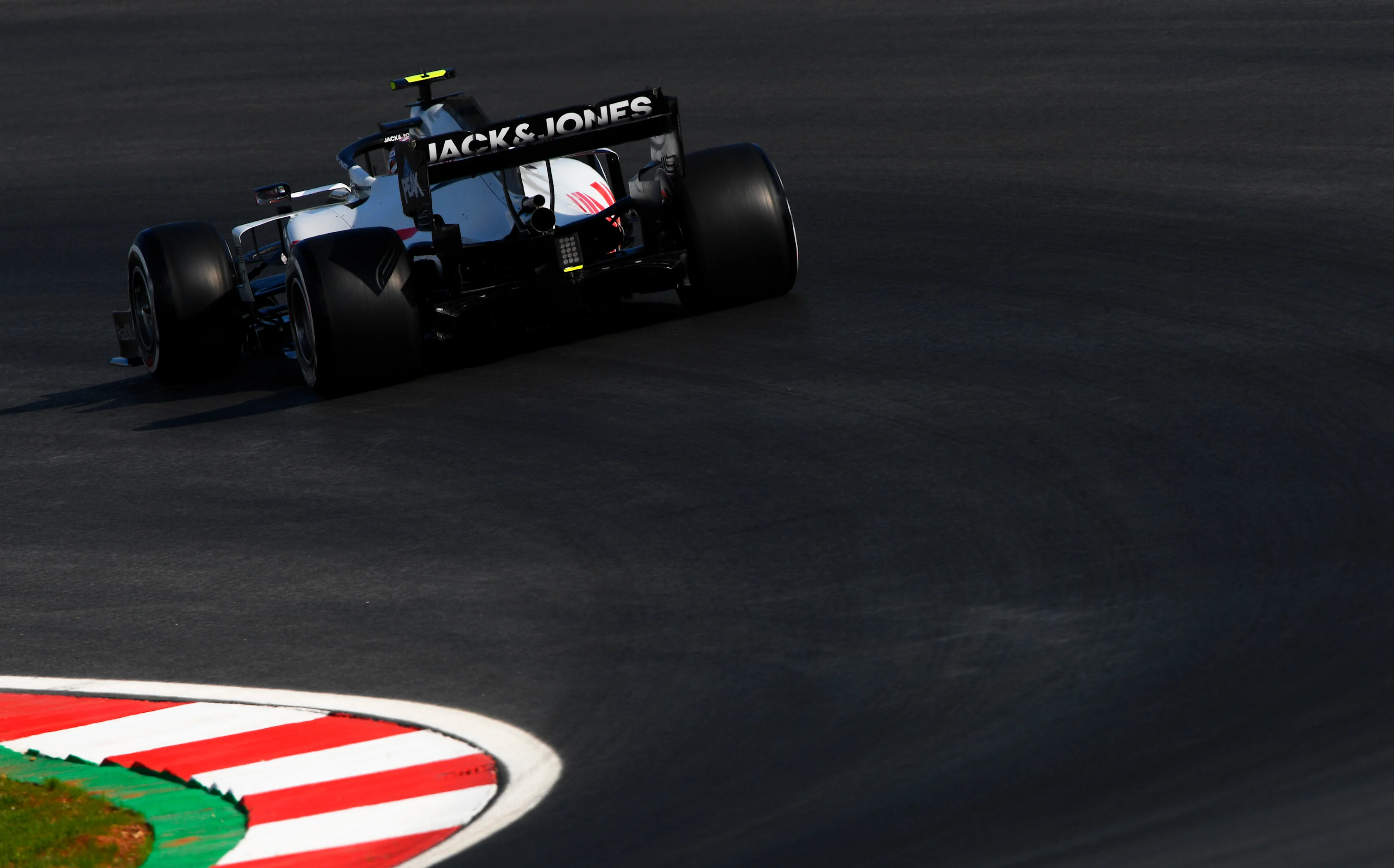 ISTANBUL, TURKEY - NOVEMBER 13: Kevin Magnussen of Denmark driving the (20) Haas F1 Team VF-20 Ferrari on track during practice ahead of the F1 Grand Prix of Turkey at Intercity Istanbul Park on November 13, 2020 in Istanbul, Turkey. (Photo by Rudy Carezzevoli/Getty Images)
