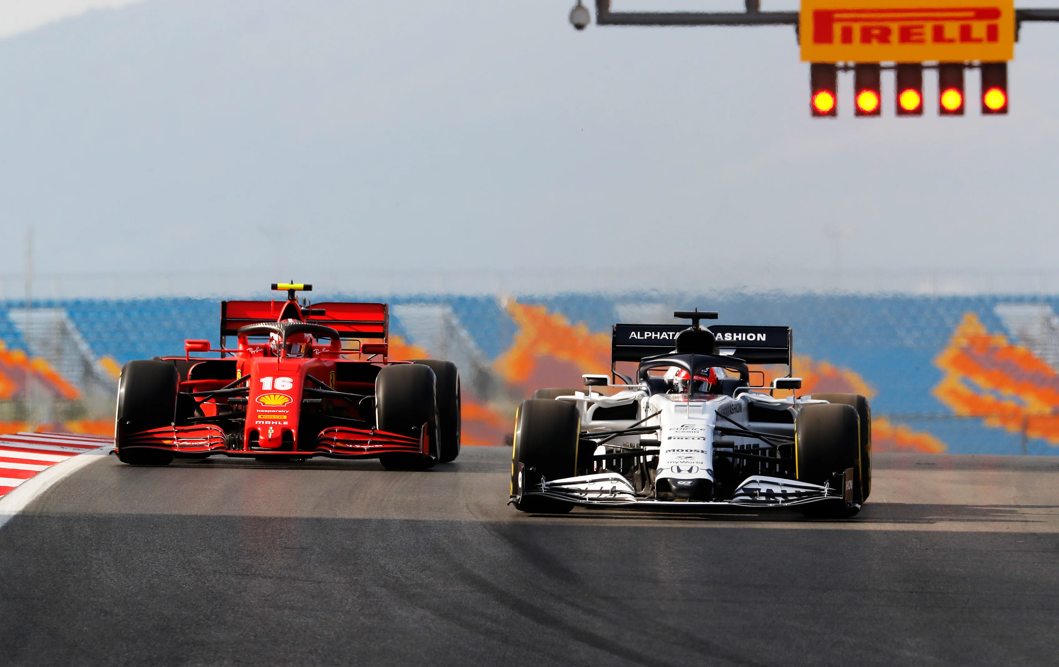 ISTANBUL, TURKEY - NOVEMBER 13: Daniil Kvyat of Russia driving the (26) Scuderia AlphaTauri AT01