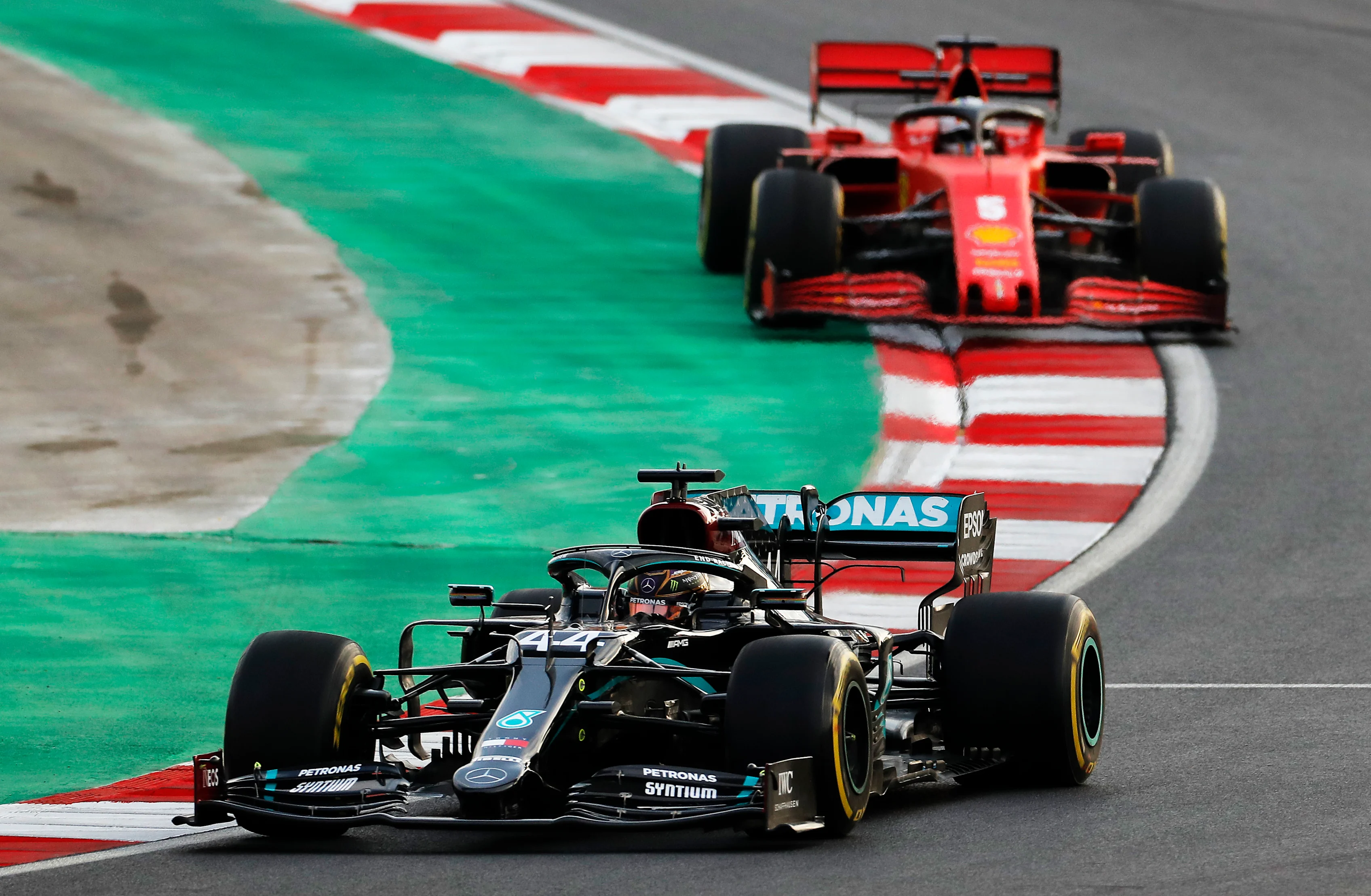 ISTANBUL, TURKEY - NOVEMBER 13: Lewis Hamilton of Great Britain driving the (44) Mercedes AMG