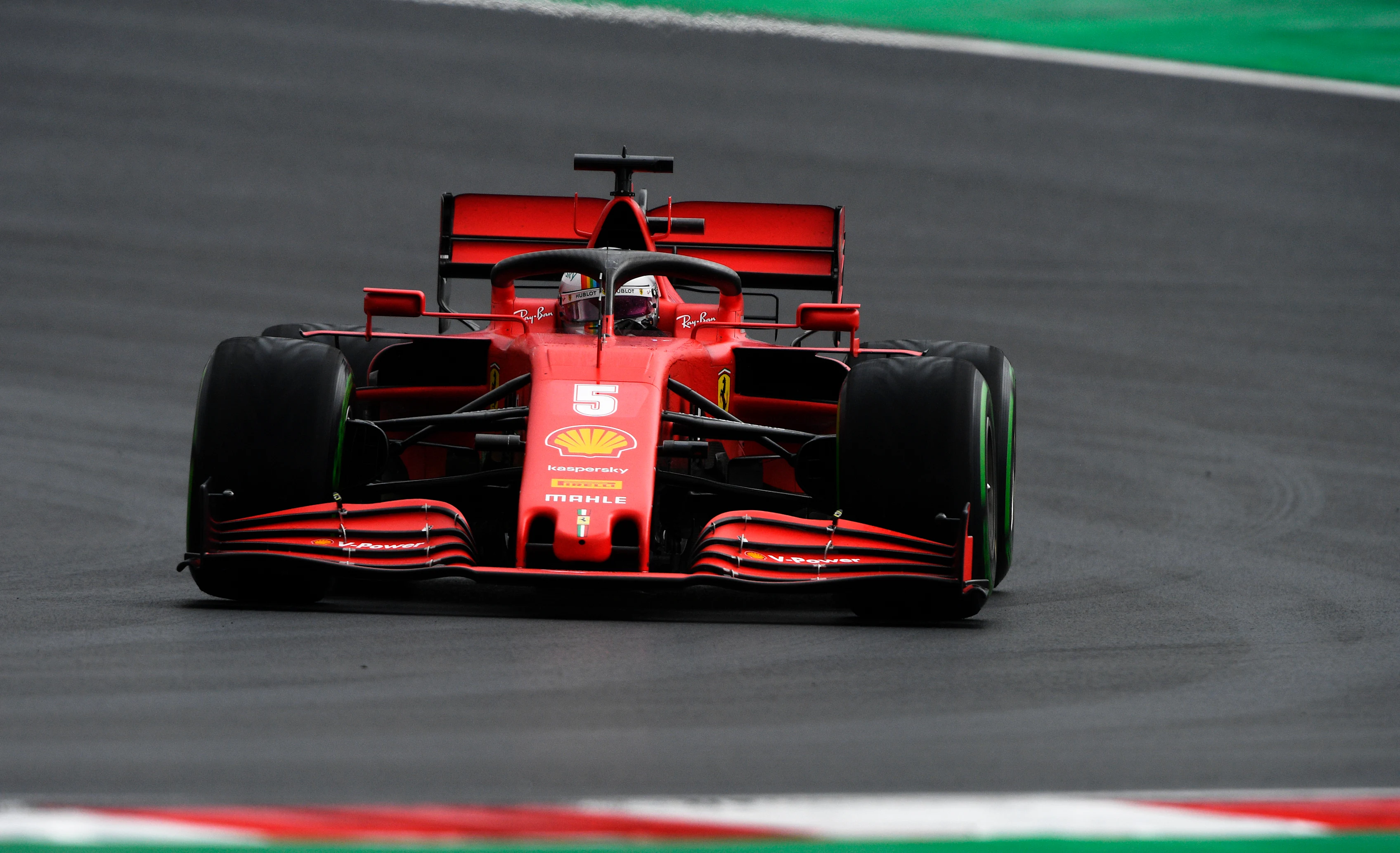 ISTANBUL, TURKEY - NOVEMBER 14: Sebastian Vettel of Germany driving the (5) Scuderia Ferrari SF1000 on track during final practice ahead of the F1 Grand Prix of Turkey at Intercity Istanbul Park on November 14, 2020 in Istanbul, Turkey. (Photo by Rudy Carezzevoli/Getty Images)