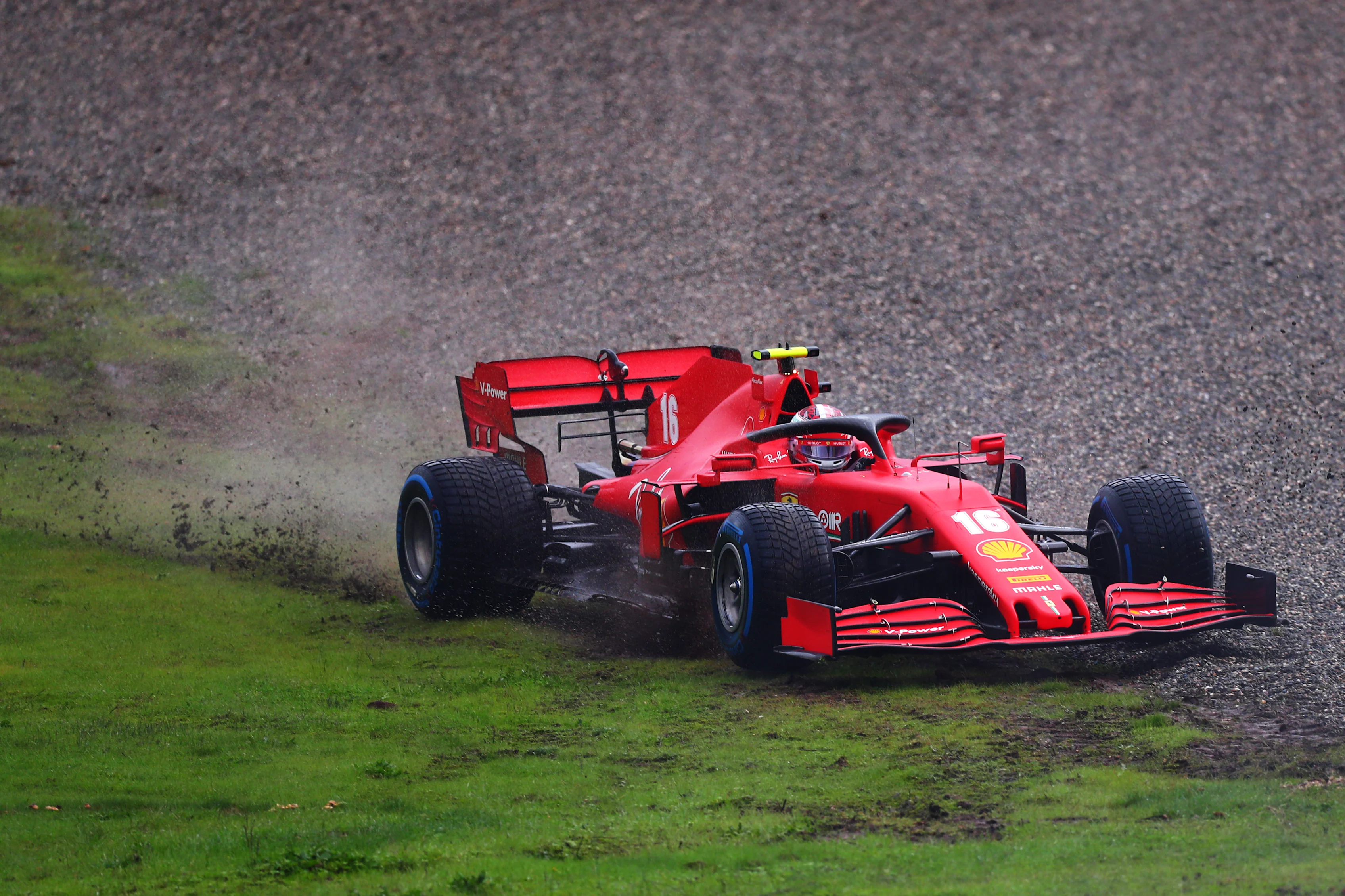 ISTANBUL, TURKEY - NOVEMBER 14: Charles Leclerc of Monaco driving the (16) Scuderia Ferrari SF1000