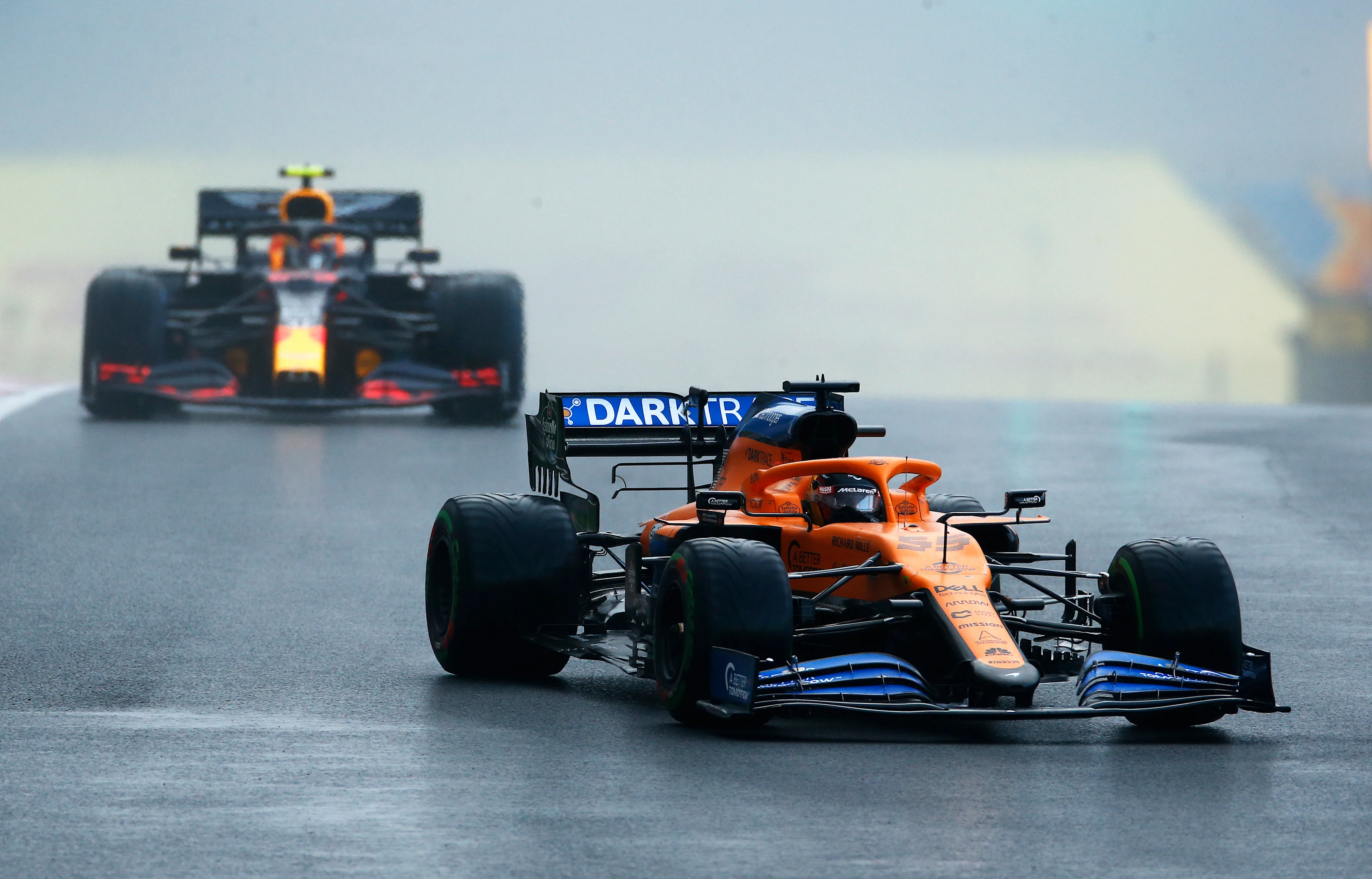 ISTANBUL, TURKEY - NOVEMBER 14: Carlos Sainz of Spain driving the (55) McLaren F1 Team MCL35