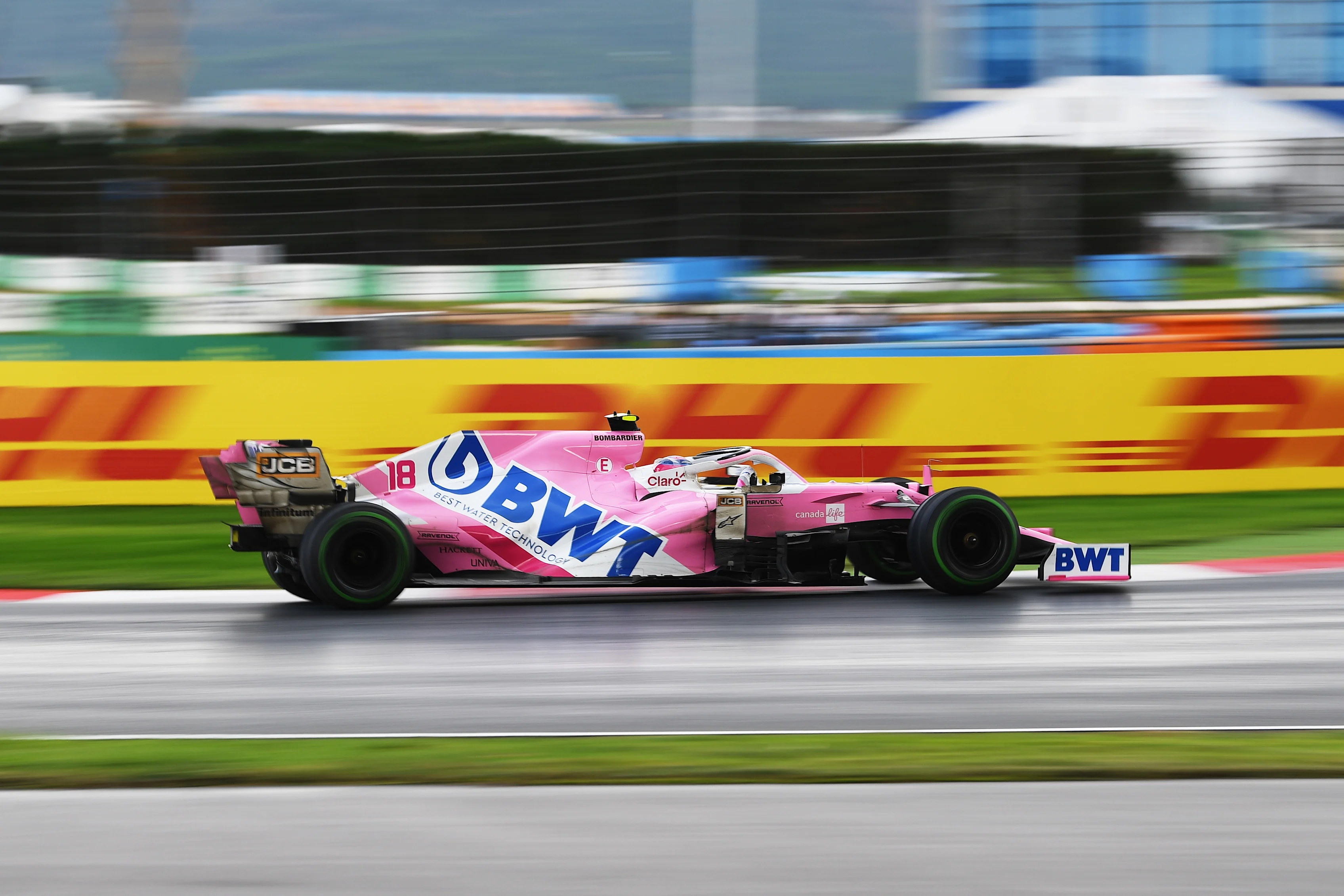 ISTANBUL, TURKEY - NOVEMBER 15: Lance Stroll of Canada driving the (18) Racing Point RP20 Mercedes
