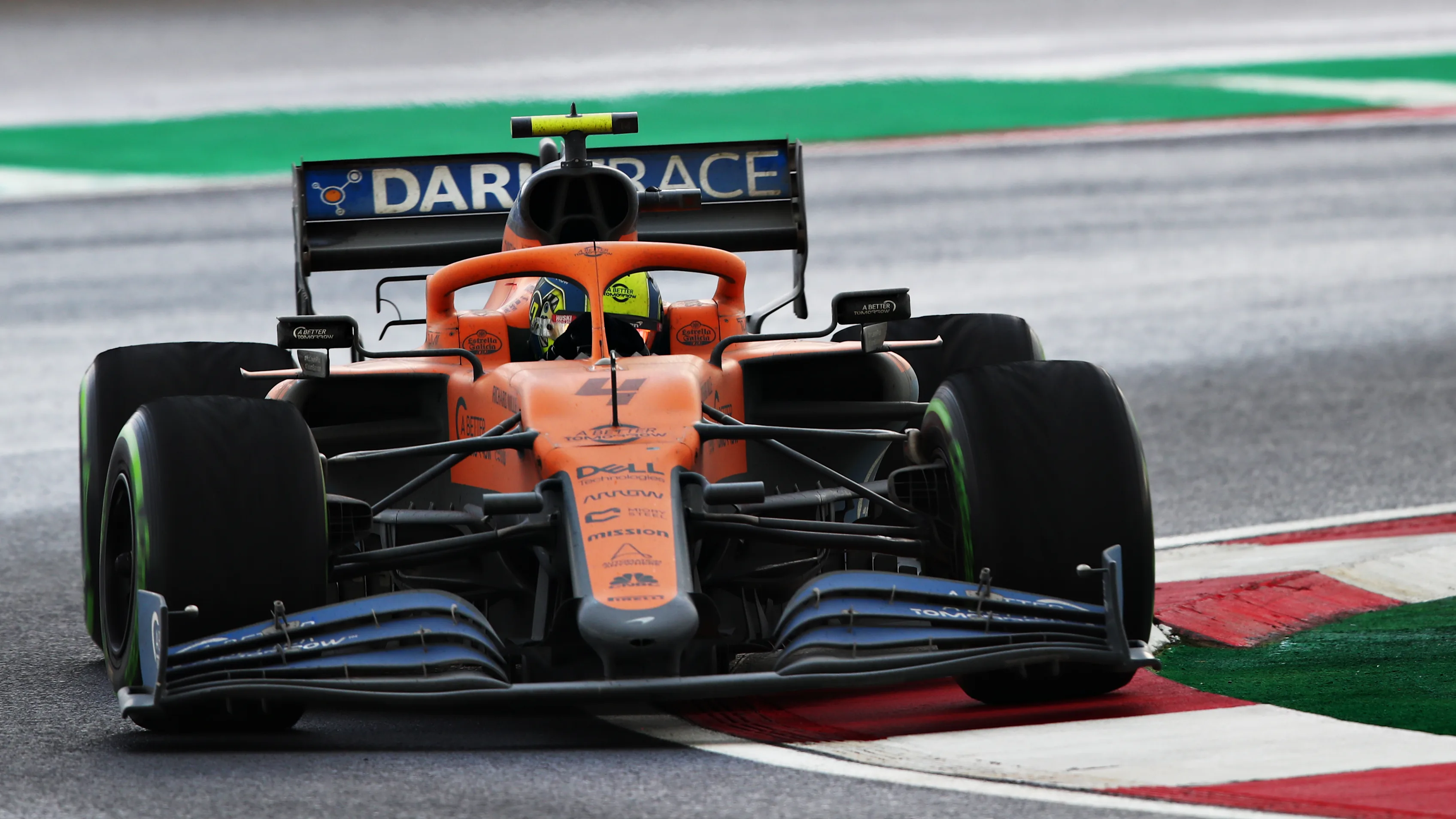ISTANBUL, TURKEY - NOVEMBER 15: Lando Norris of Great Britain driving the (4) McLaren F1 Team MCL35
