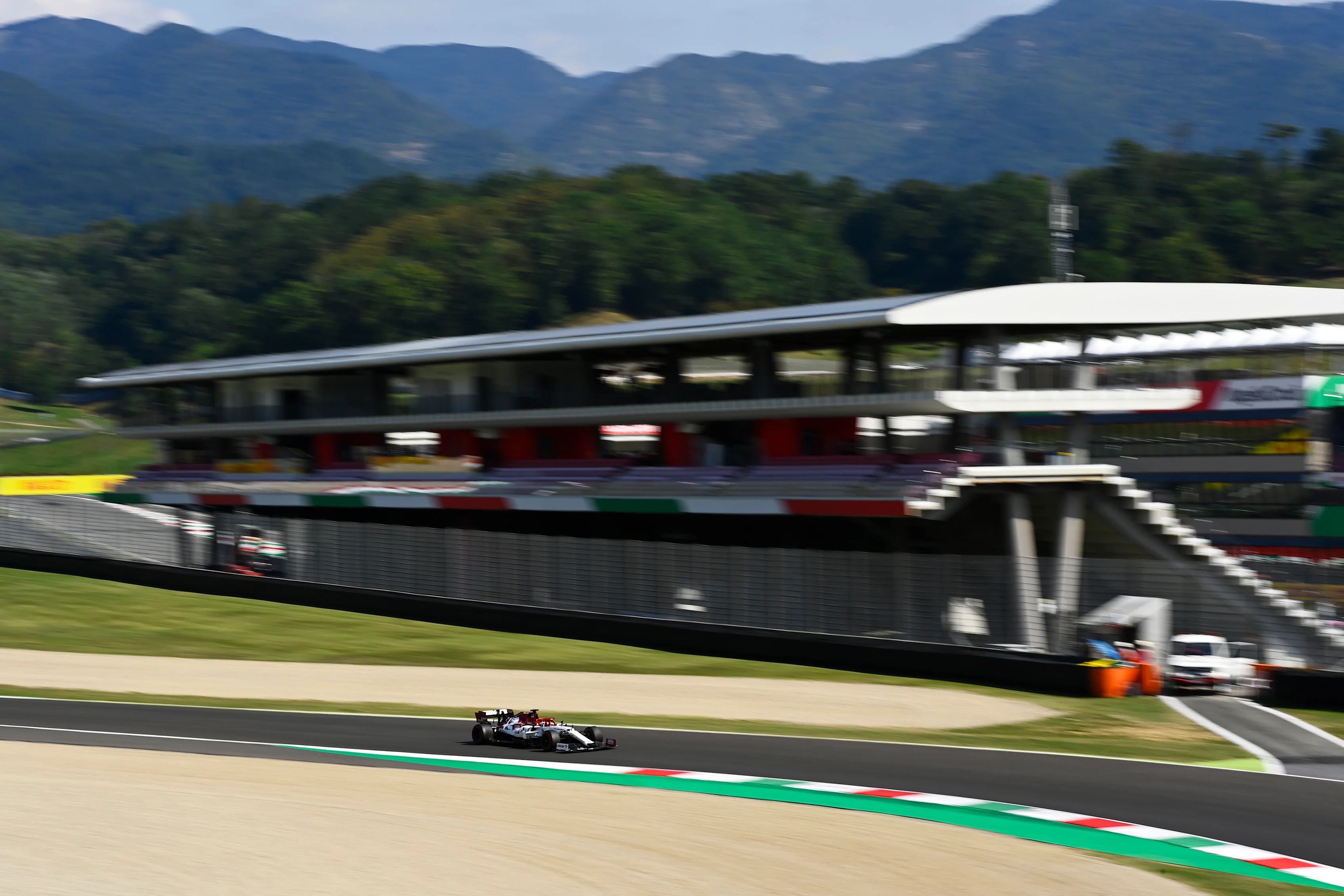 SCARPERIA, ITALY - SEPTEMBER 11: Kimi Raikkonen of Finland driving the (7) Alfa Romeo Racing C39