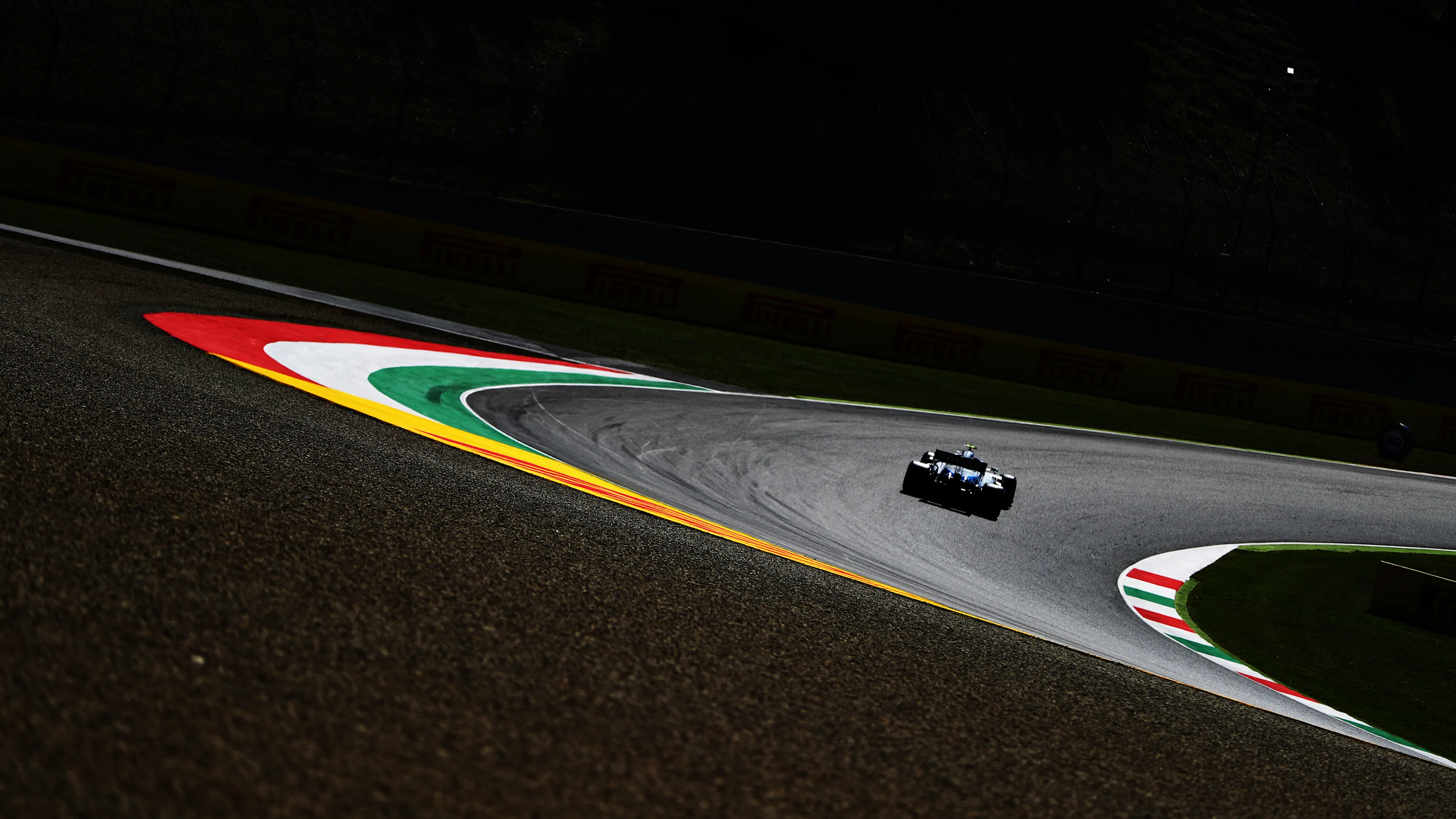 SCARPERIA, ITALY - SEPTEMBER 12: Nicholas Latifi of Canada driving the (6) Williams Racing FW43 Mercedes on track during final practice ahead of the F1 Grand Prix of Tuscany at Mugello Circuit on September 12, 2020 in Scarperia, Italy. (Photo by Dan Istitene - Formula 1/Formula 1 via Getty Images)