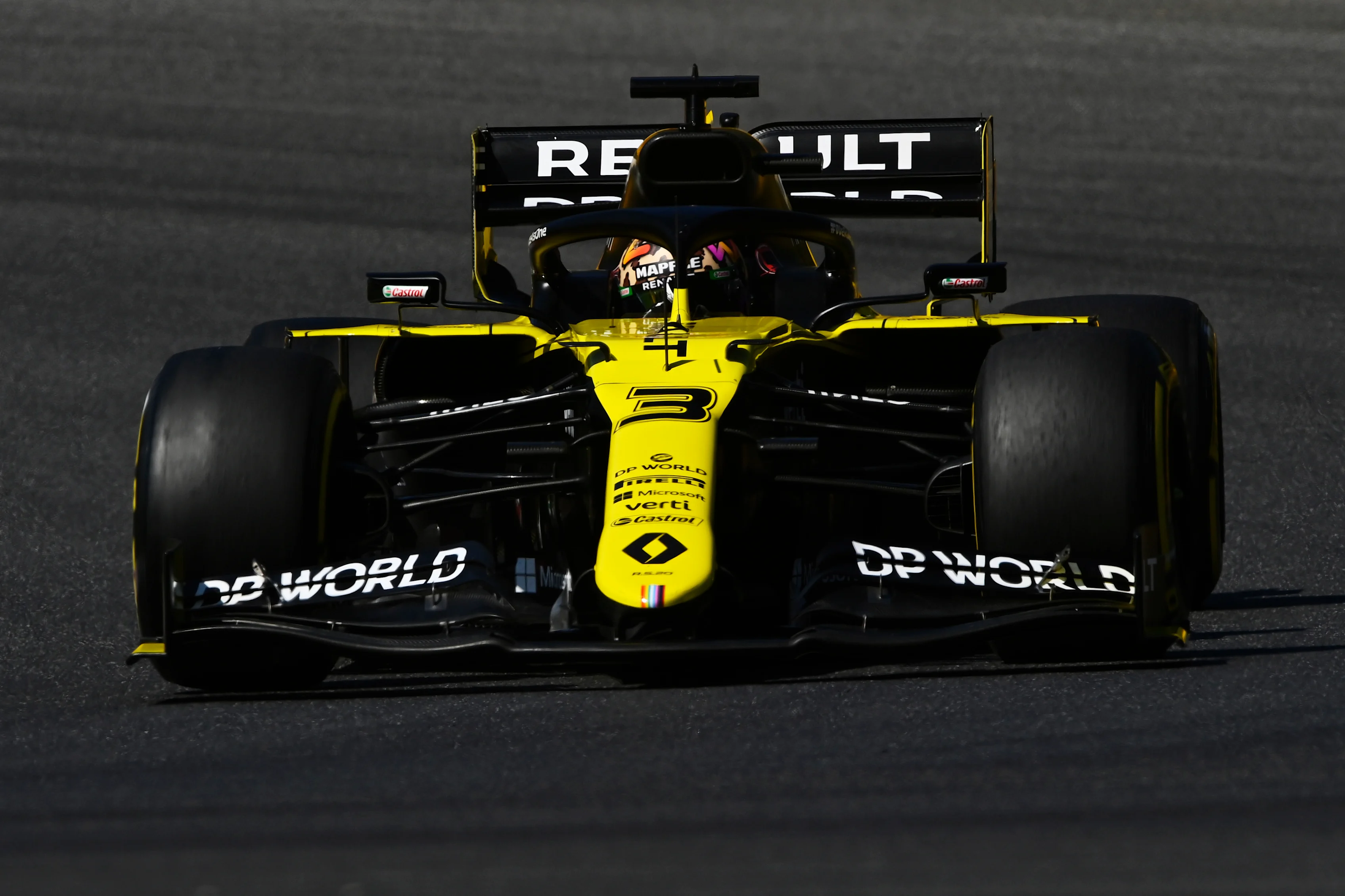 SCARPERIA, ITALY - SEPTEMBER 12: Daniel Ricciardo of Australia driving the (3) Renault Sport Formula One Team RS20 on track during final practice ahead of the F1 Grand Prix of Tuscany at Mugello Circuit on September 12, 2020 in Scarperia, Italy. (Photo by Rudy Carezzevoli/Getty Images)