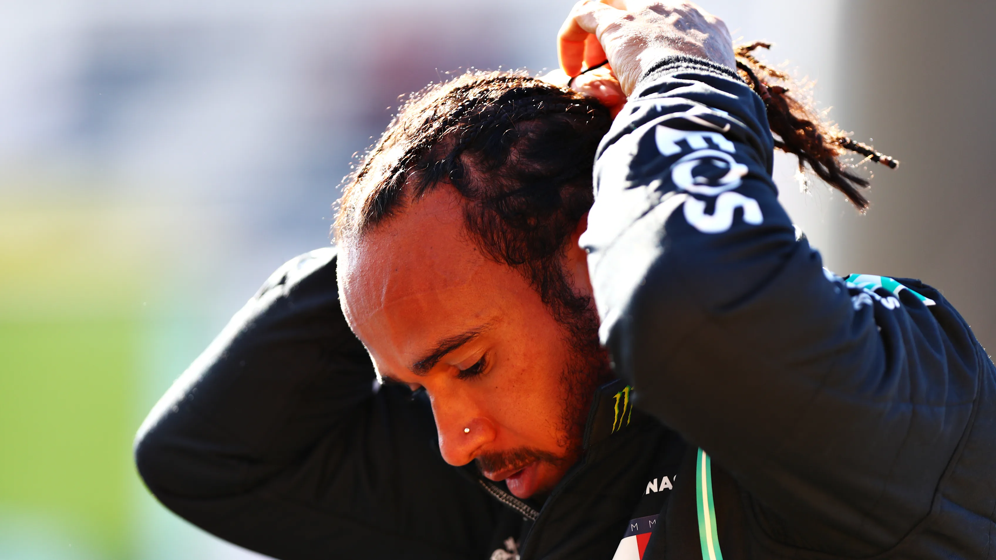 SCARPERIA, ITALY - SEPTEMBER 12: Pole position qualifier Lewis Hamilton of Great Britain and