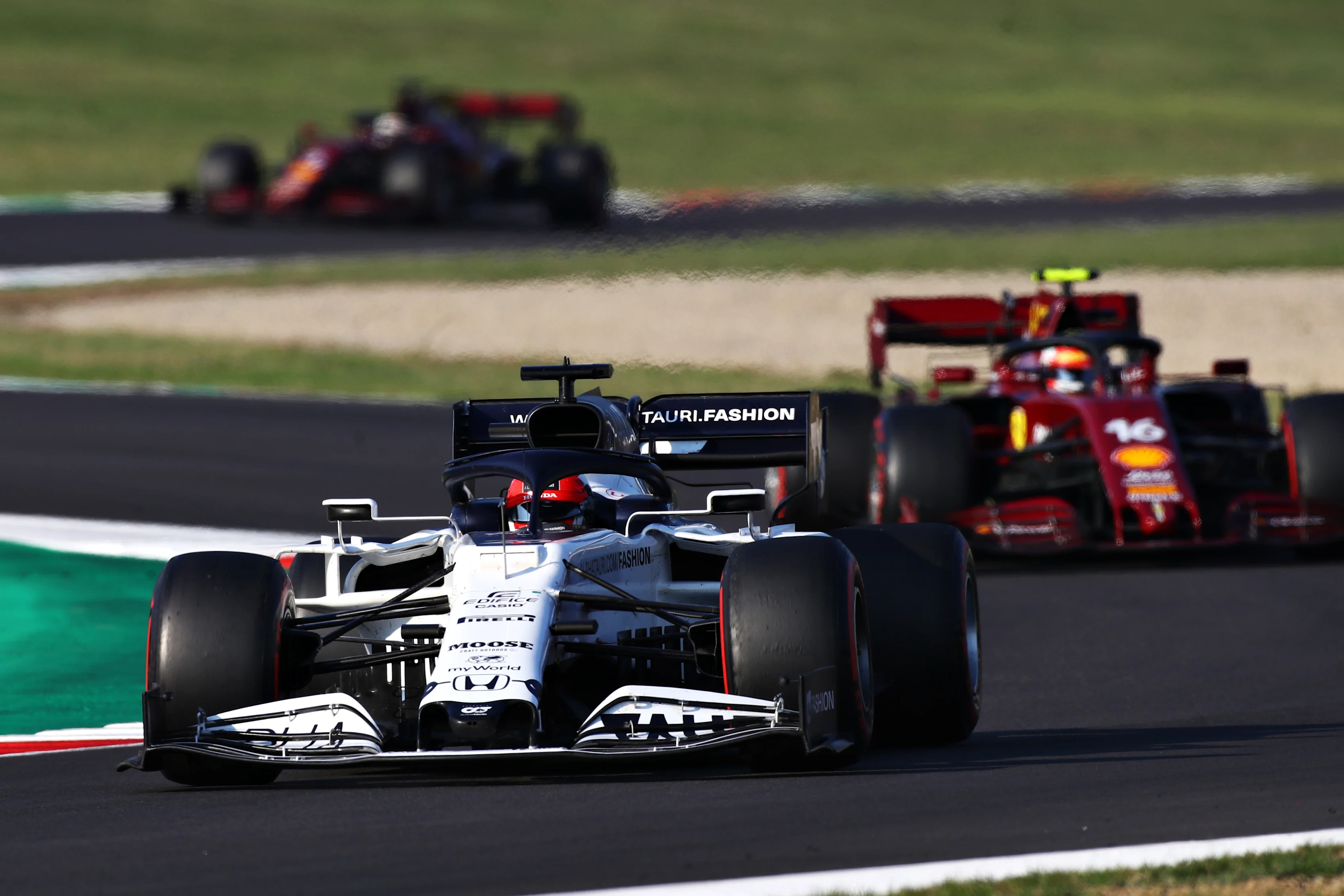 SCARPERIA, ITALY - SEPTEMBER 13: Daniil Kvyat of Russia driving the (26) Scuderia AlphaTauri AT01