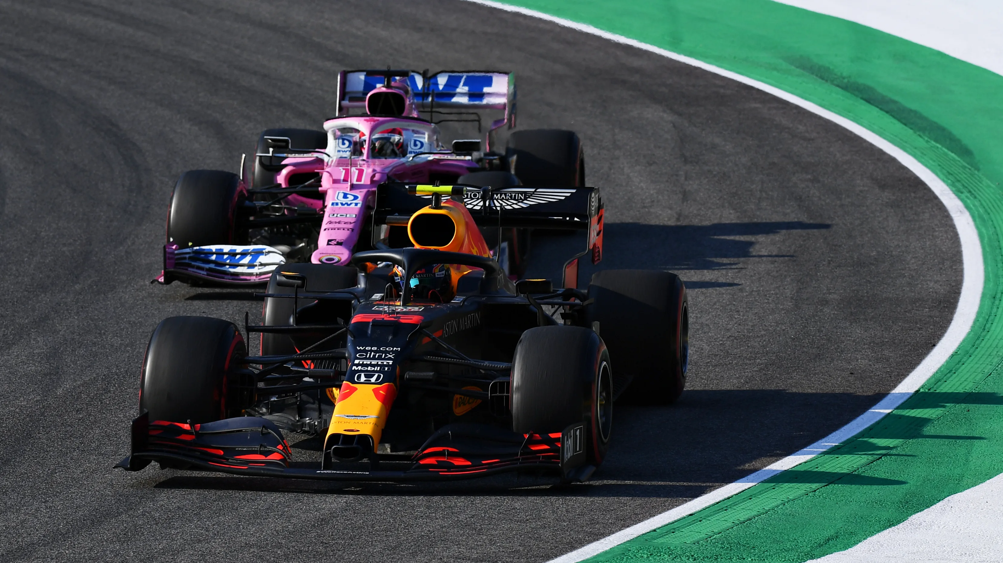 SCARPERIA, ITALY - SEPTEMBER 13: Alexander Albon of Thailand driving the (23) Aston Martin Red Bull