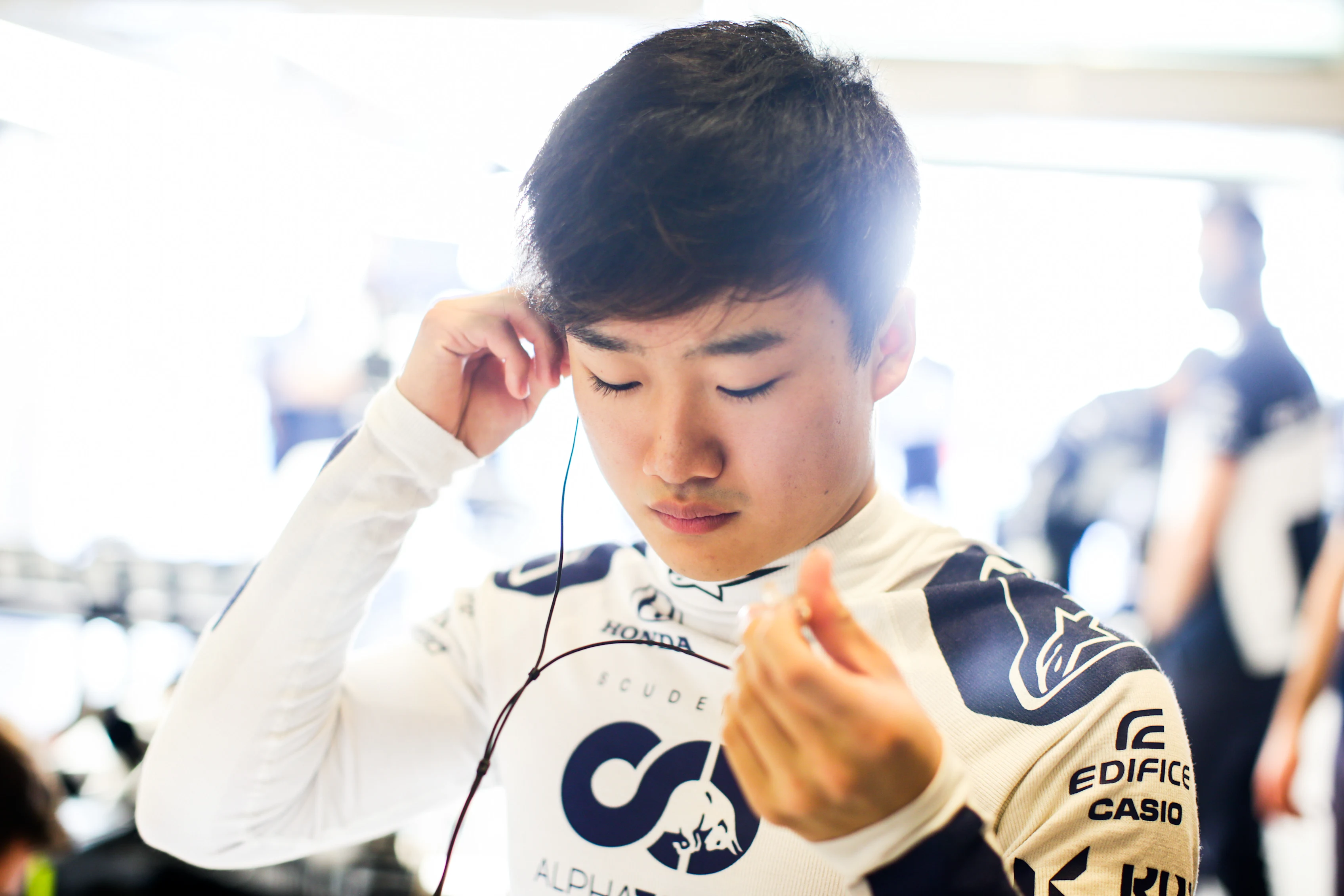 ABU DHABI, UNITED ARAB EMIRATES - DECEMBER 10: Yuki Tsunoda of Scuderia AlphaTauri and Japan 