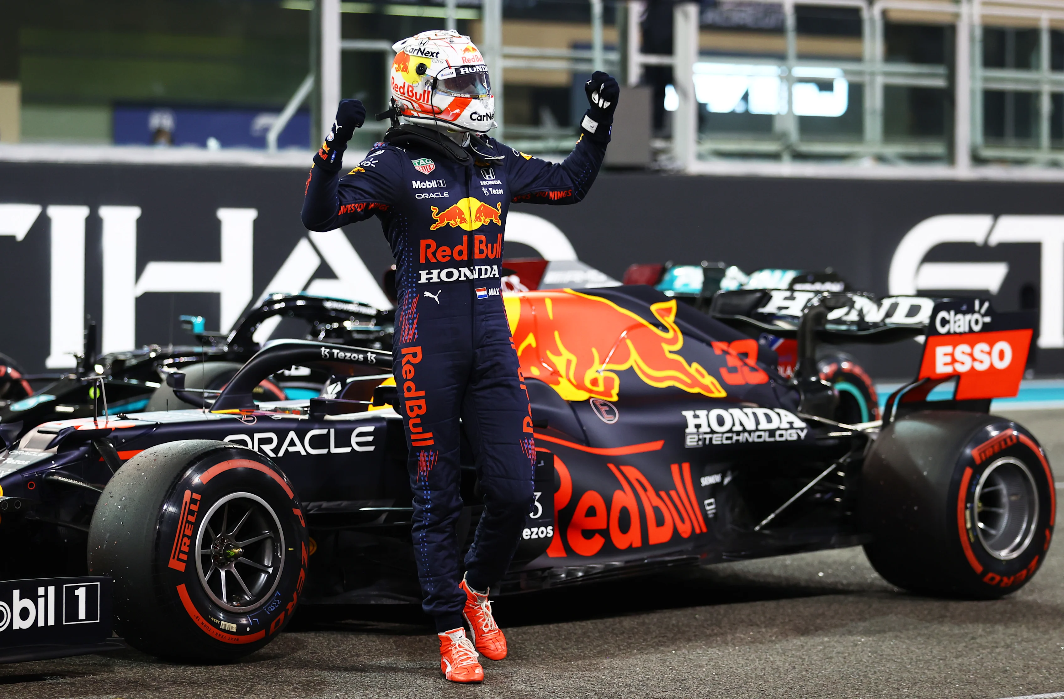 ABU DHABI, UNITED ARAB EMIRATES - DECEMBER 11: Pole position qualifier Max Verstappen of