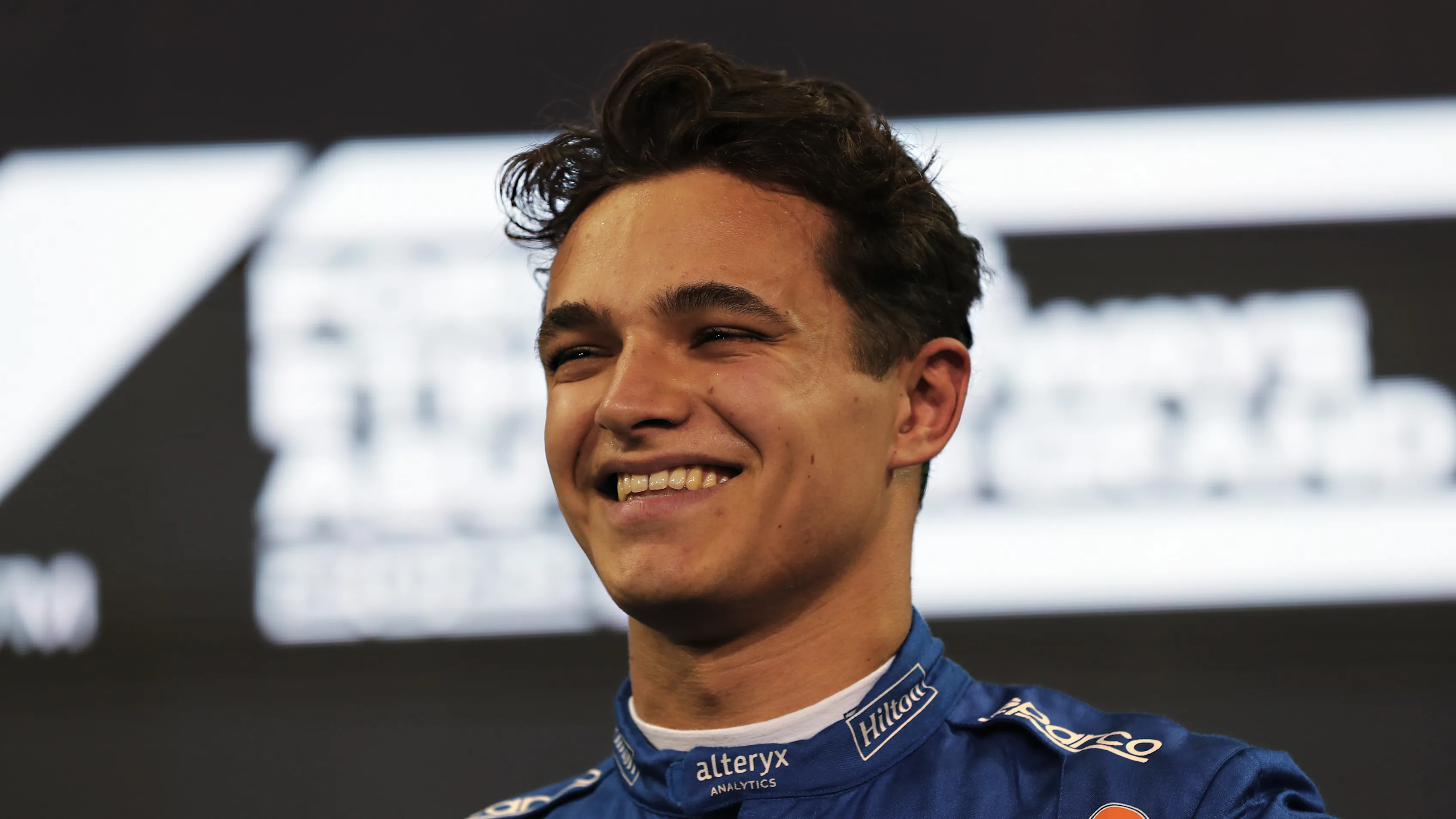 ABU DHABI, UNITED ARAB EMIRATES - DECEMBER 11: Third place qualifier Lando Norris of Great Britain