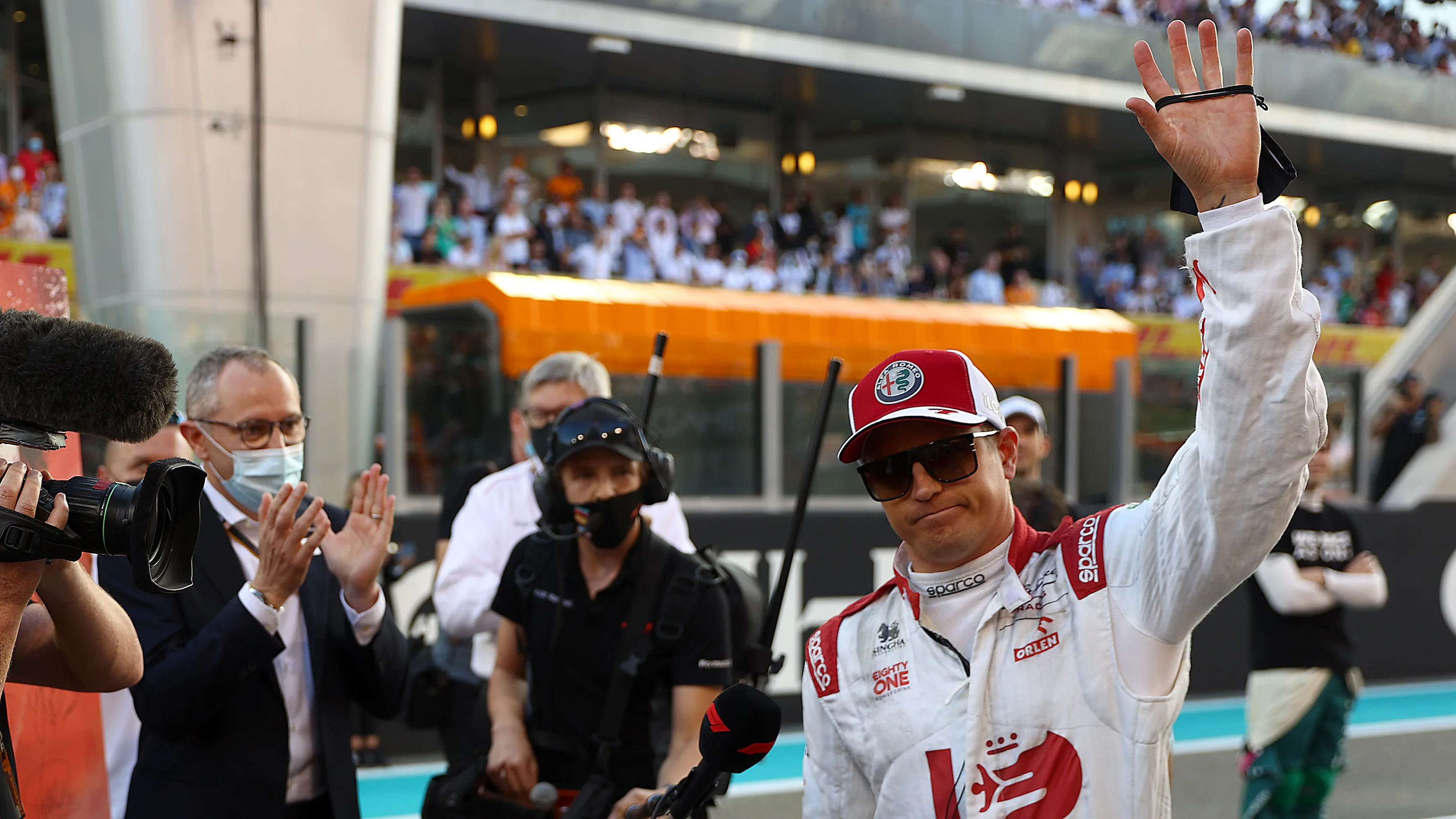 ABU DHABI, UNITED ARAB EMIRATES - DECEMBER 12: Kimi Raikkonen of Finland and Alfa Romeo Racing