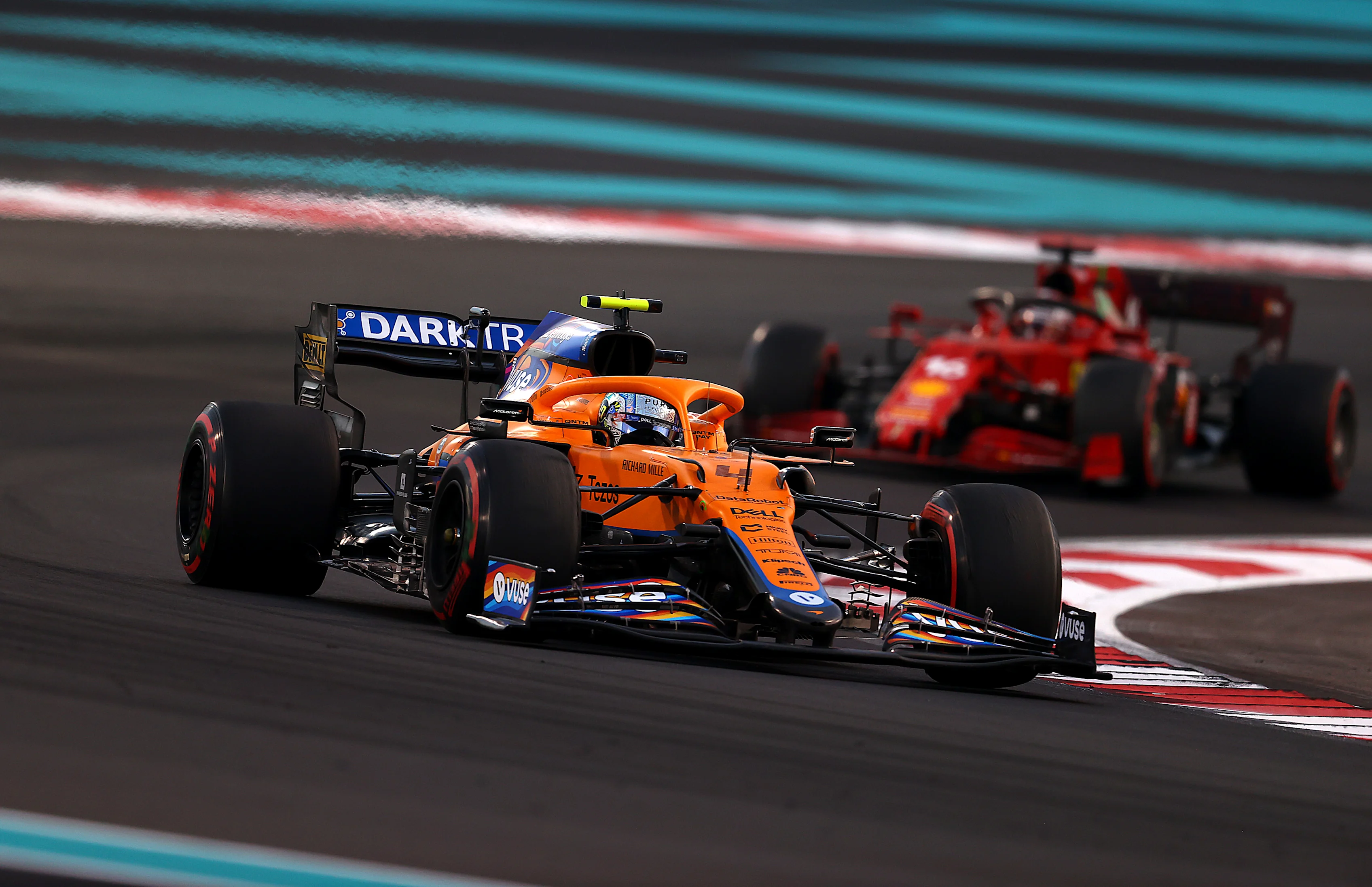 ABU DHABI, UNITED ARAB EMIRATES - DECEMBER 12: Lando Norris of Great Britain driving the (4)