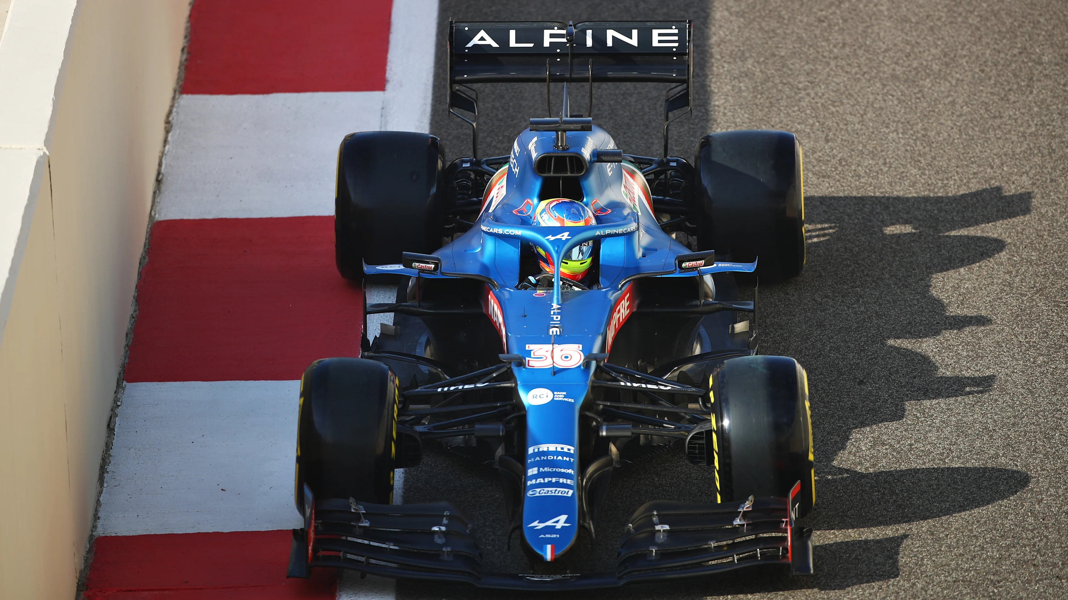 ABU DHABI, UNITED ARAB EMIRATES - DECEMBER 14: Oscar Piastri of Australia driving the (35) Alpine