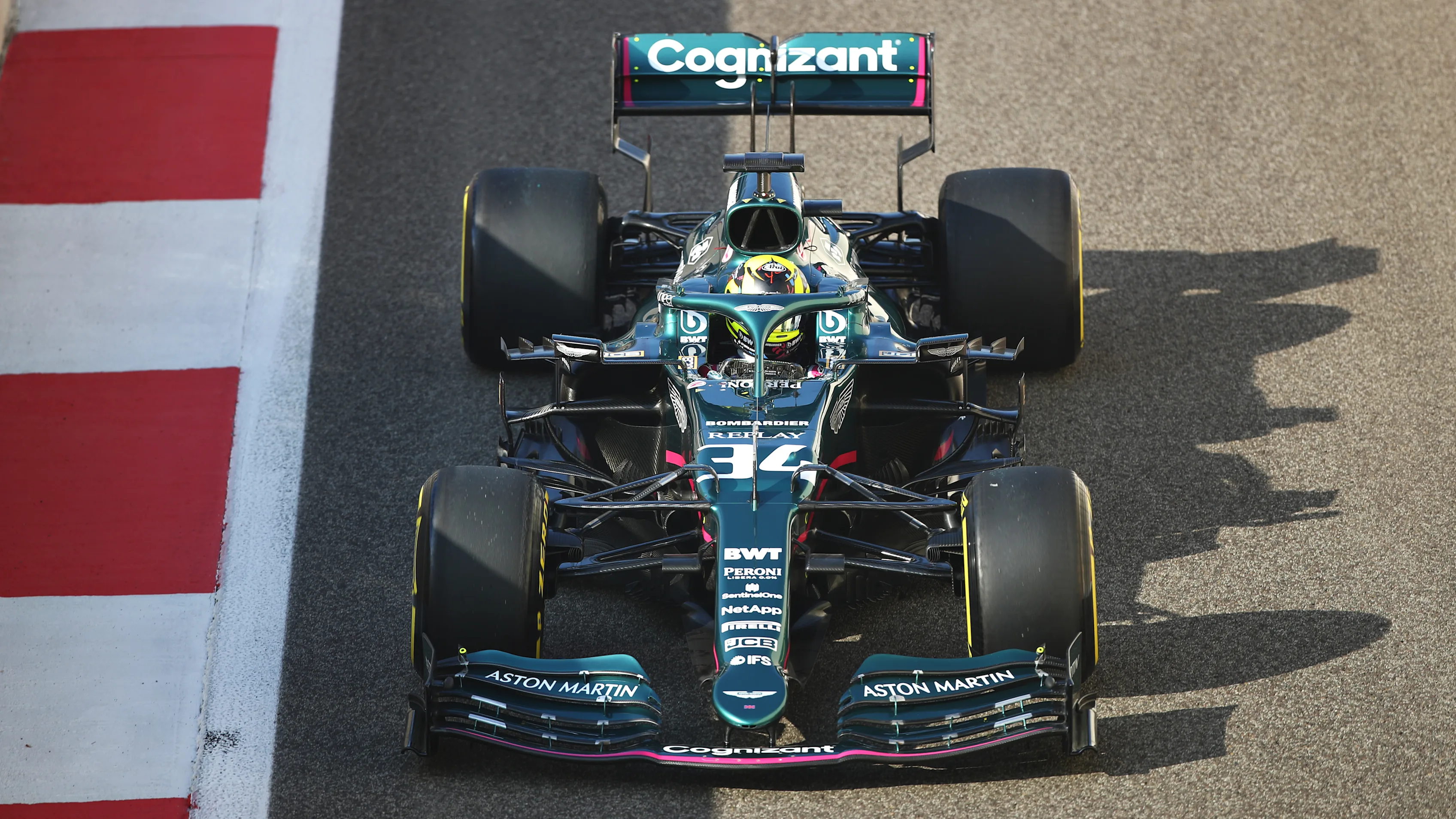 ABU DHABI, UNITED ARAB EMIRATES - DECEMBER 14: Nick Yelloly of Great Britain driving the (34) Aston