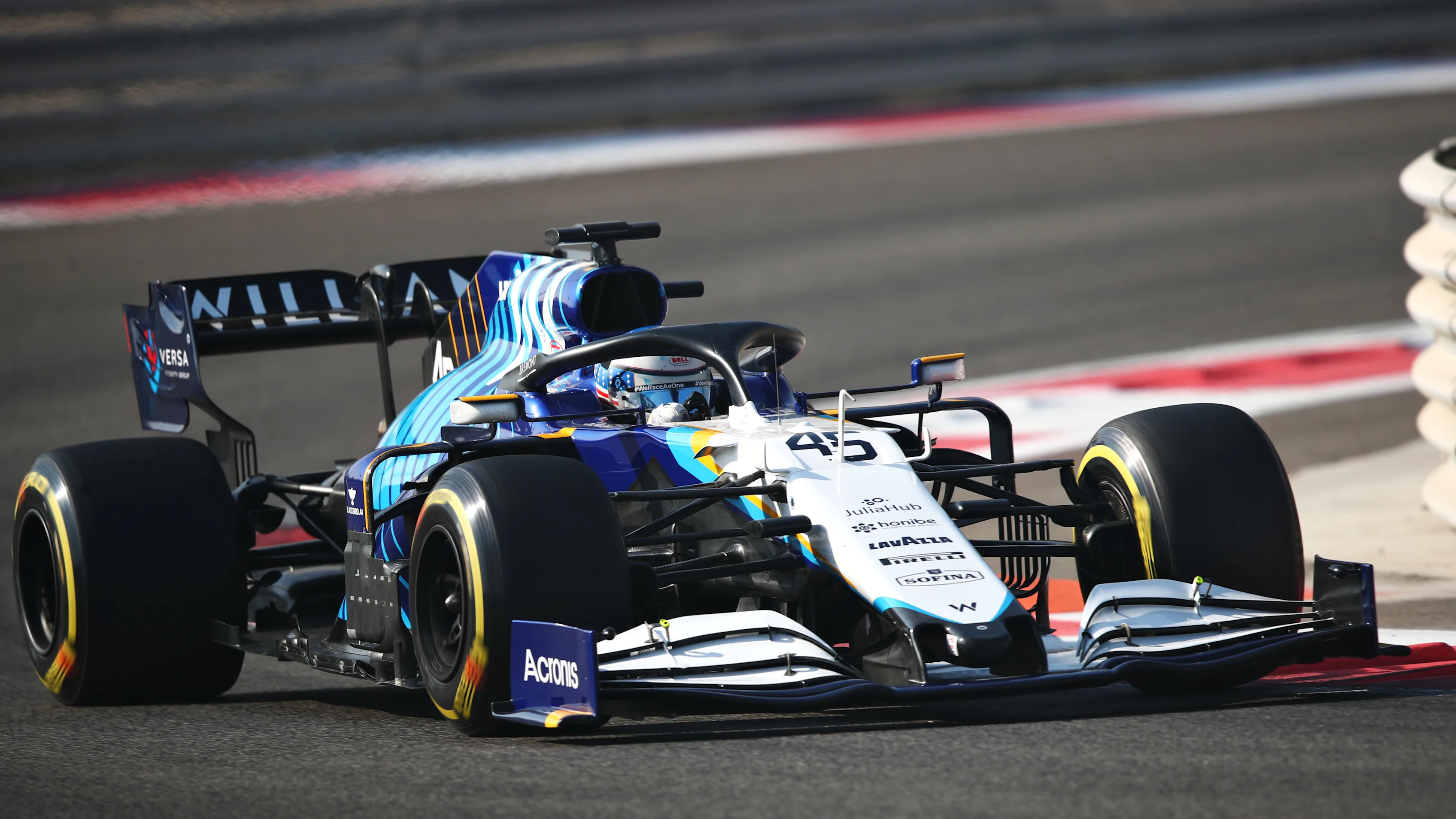 ABU DHABI, UNITED ARAB EMIRATES - DECEMBER 14: Logan Sargeant of United States driving the (45)