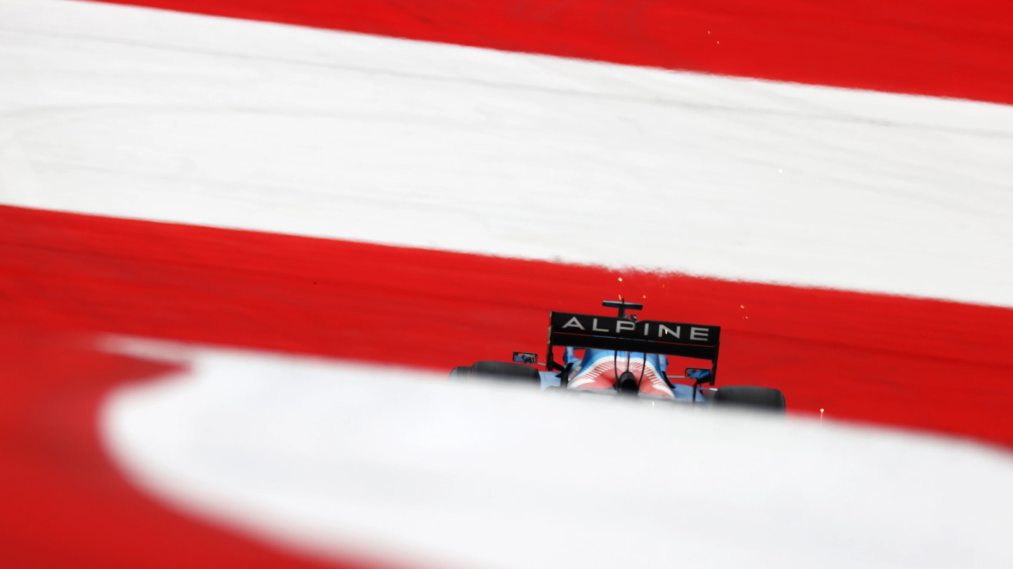 SPIELBERG, AUSTRIA - JULY 02: Fernando Alonso of Spain driving the (14) Alpine A521 Renault during practice ahead of the F1 Grand Prix of Austria at Red Bull Ring on July 02, 2021 in Spielberg, Austria. (Photo by Clive Mason - Formula 1/Formula 1 via Getty Images)