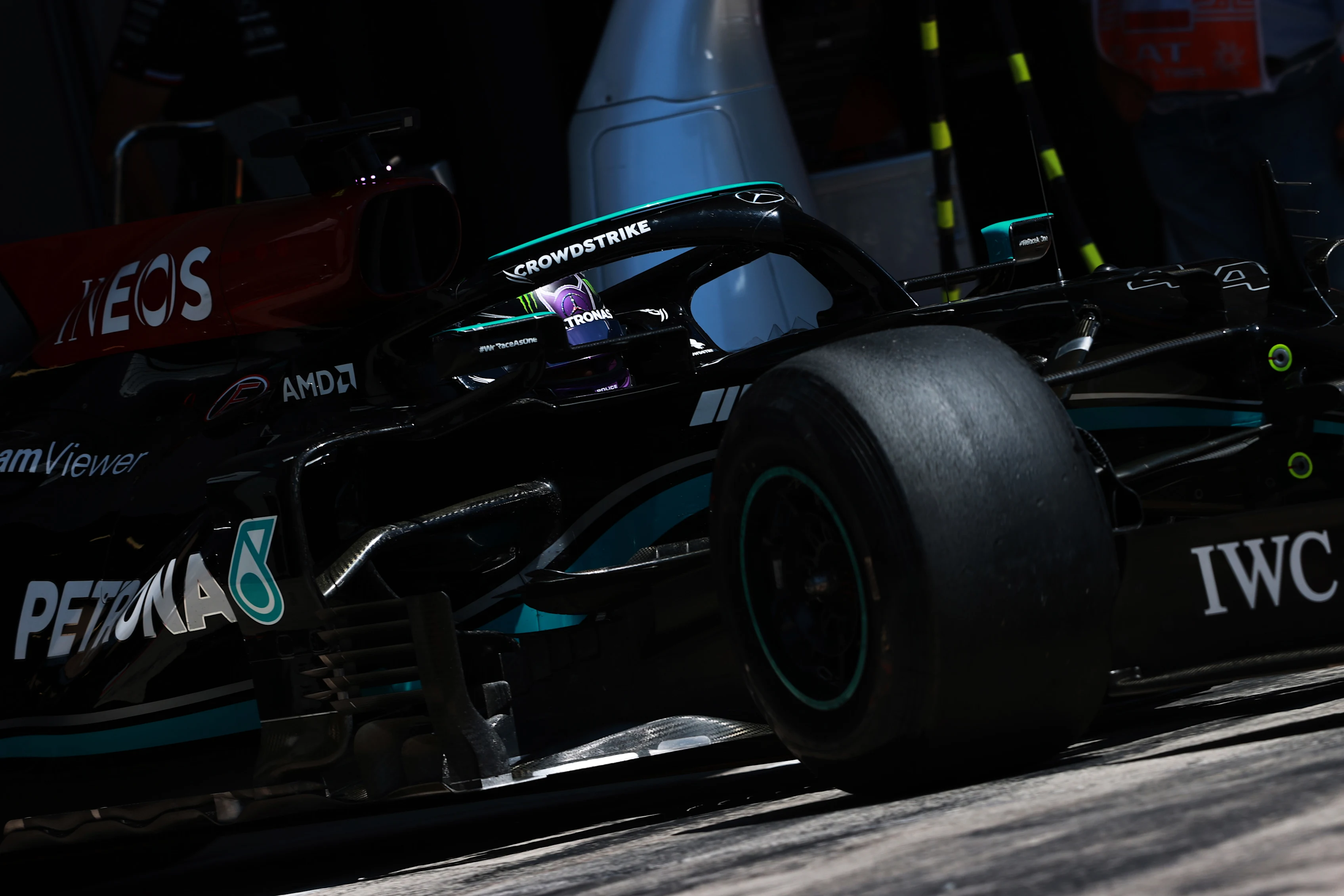 SPIELBERG, AUSTRIA - JULY 03: Lewis Hamilton of Great Britain driving the (44) Mercedes AMG