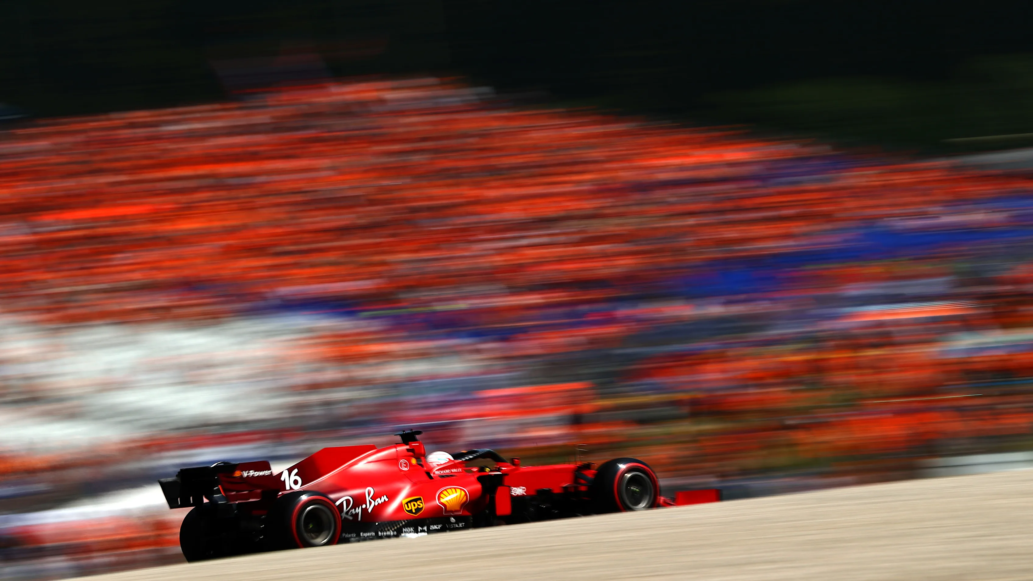 SPIELBERG, AUSTRIA - JULY 03: Charles Leclerc of Monaco driving the (16) Scuderia Ferrari SF21 during qualifying ahead of the F1 Grand Prix of Austria at Red Bull Ring on July 03, 2021 in Spielberg, Austria. (Photo by Dan Istitene - Formula 1/Formula 1 via Getty Images)