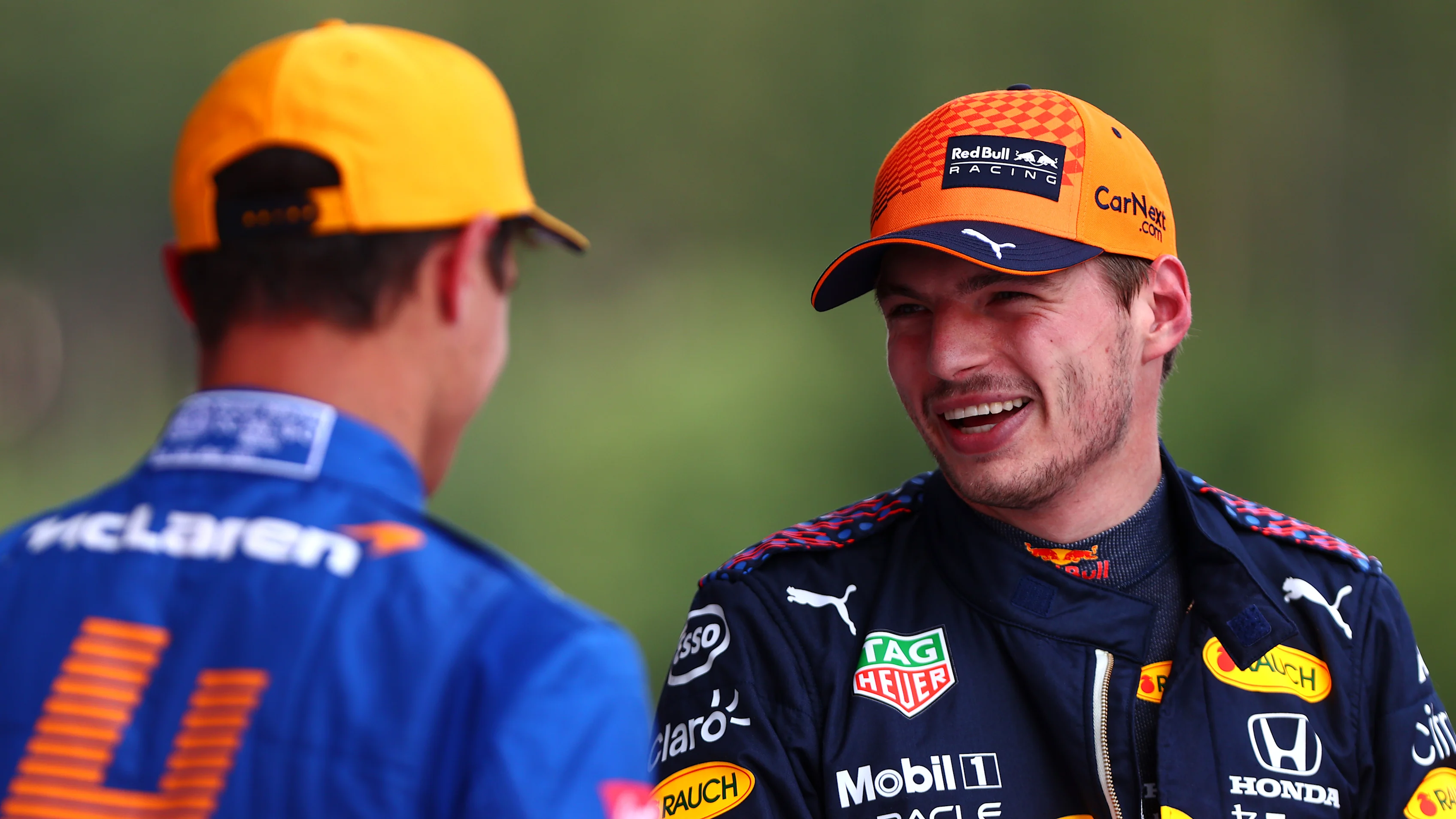SPIELBERG, AUSTRIA - JULY 03: Pole position qualifier Max Verstappen of Netherlands and Red Bull