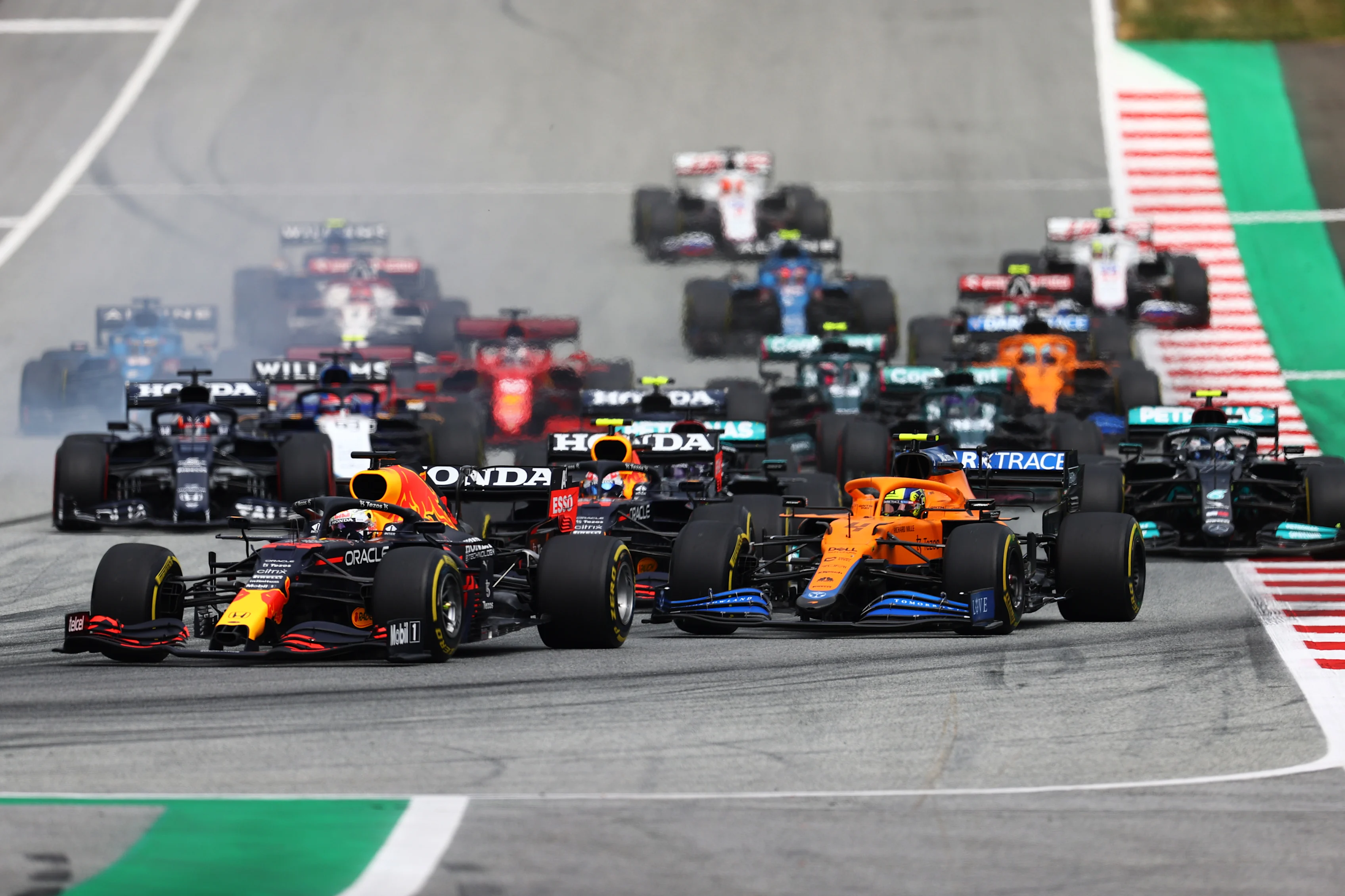 SPIELBERG, AUSTRIA - JULY 04: Max Verstappen of the Netherlands driving the (33) Red Bull Racing