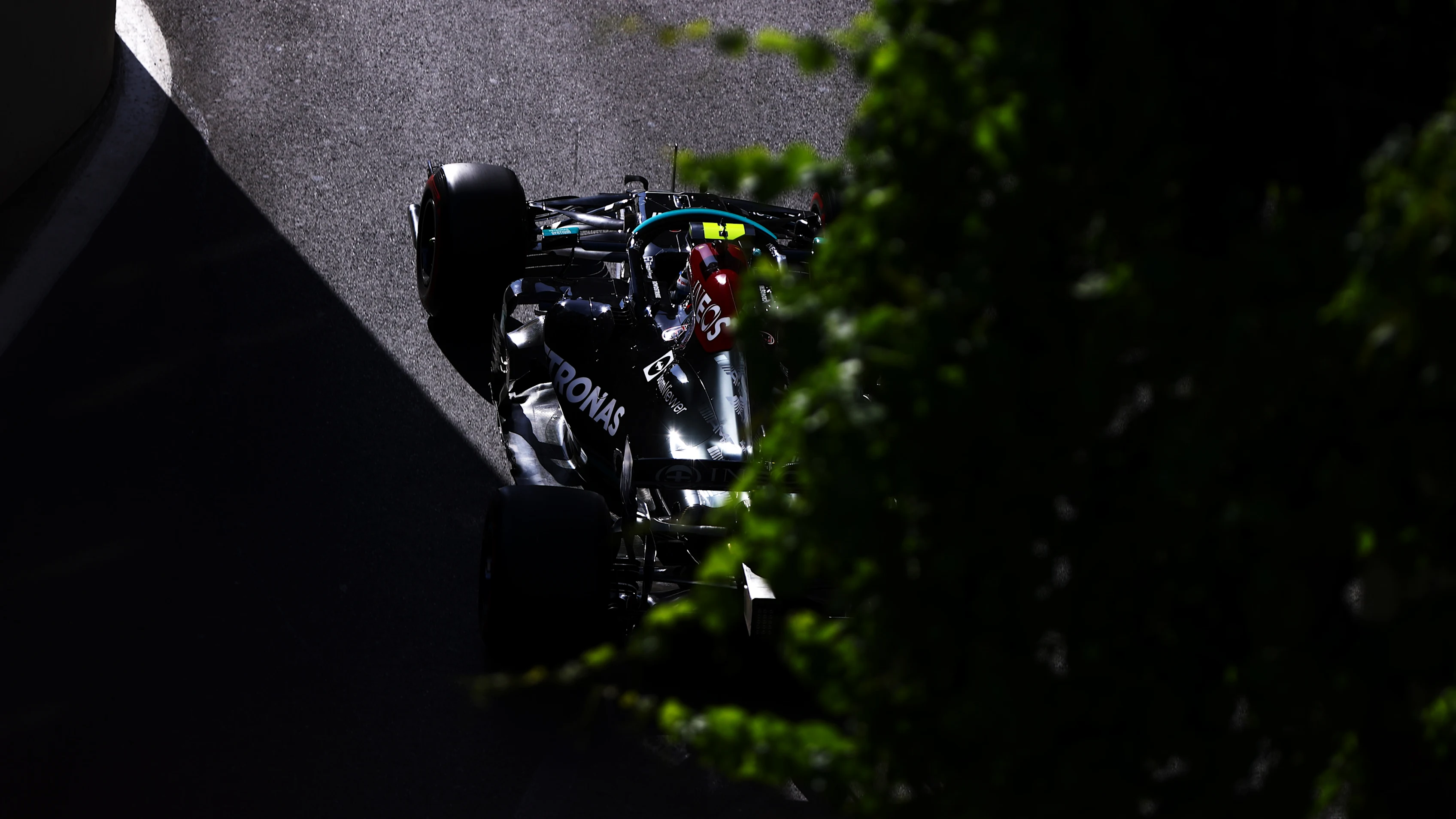 BAKU, AZERBAIJAN - JUNE 04: Valtteri Bottas of Finland driving the (77) Mercedes AMG Petronas F1 Team Mercedes W12 on track during practice ahead of the F1 Grand Prix of Azerbaijan at Baku City Circuit on June 04, 2021 in Baku, Azerbaijan. (Photo by Dan Istitene - Formula 1/Formula 1 via Getty Images)