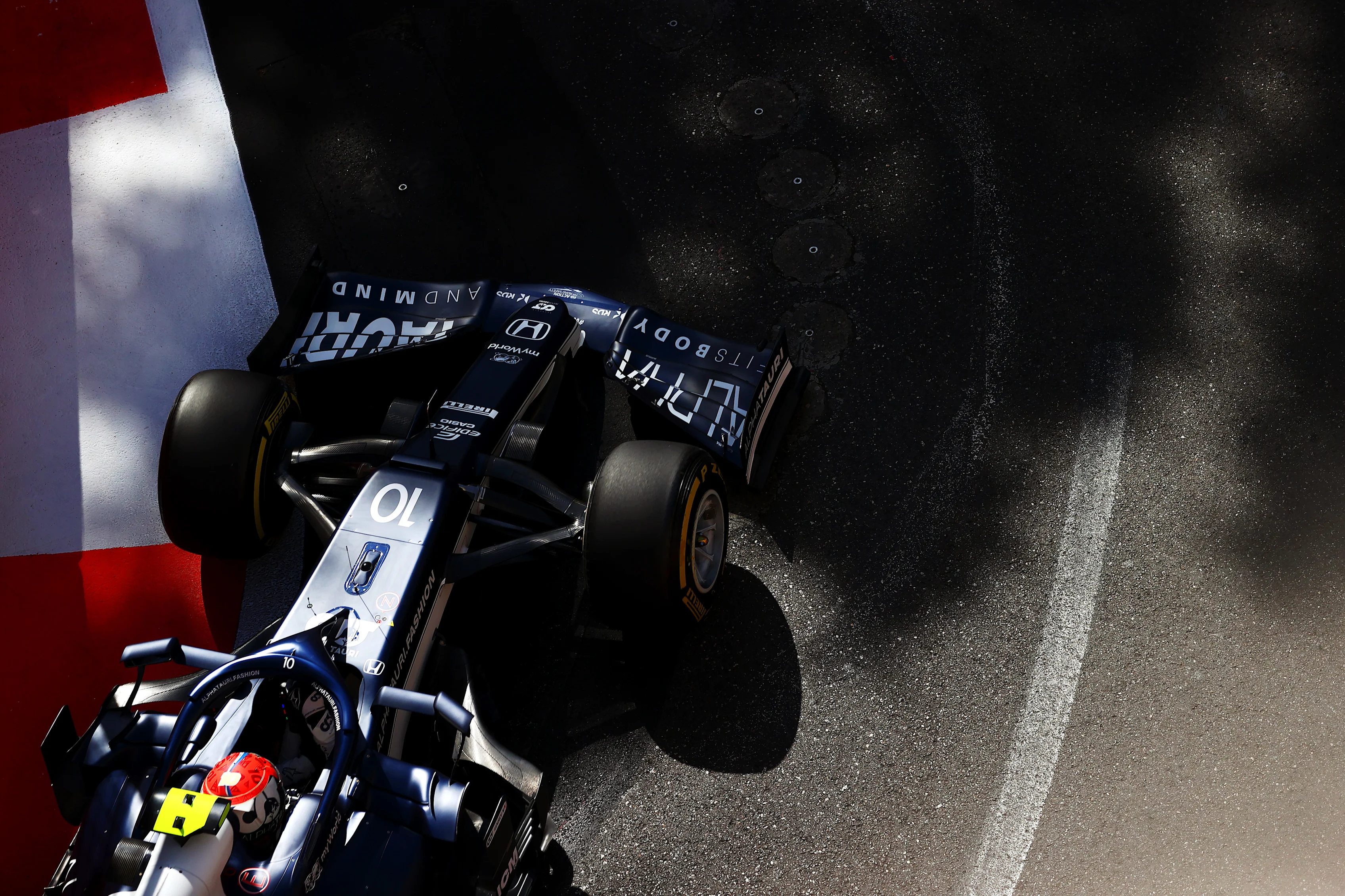 BAKU, AZERBAIJAN - JUNE 04:  Pierre Gasly of France driving the (10) Scuderia AlphaTauri AT02 Honda
