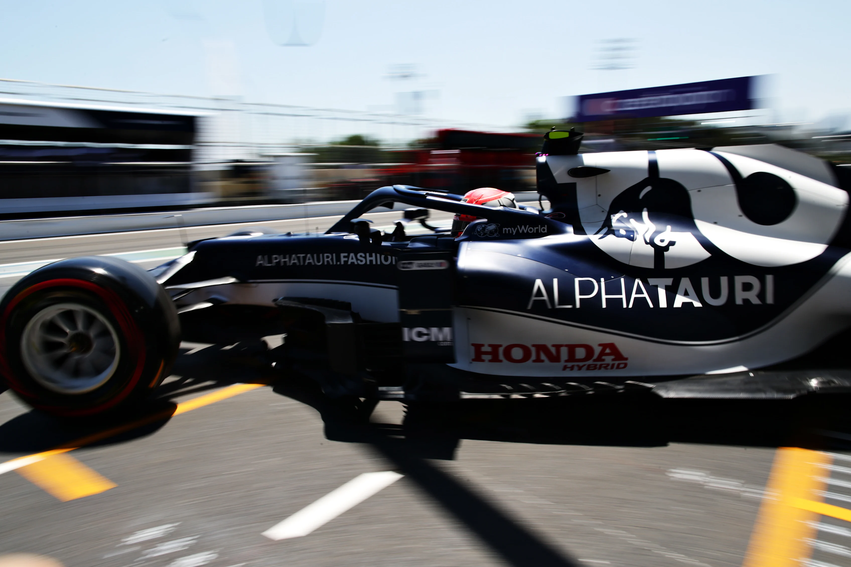 BAKU, AZERBAIJAN - JUNE 05: Pierre Gasly of France driving the (10) Scuderia AlphaTauri AT02 Honda