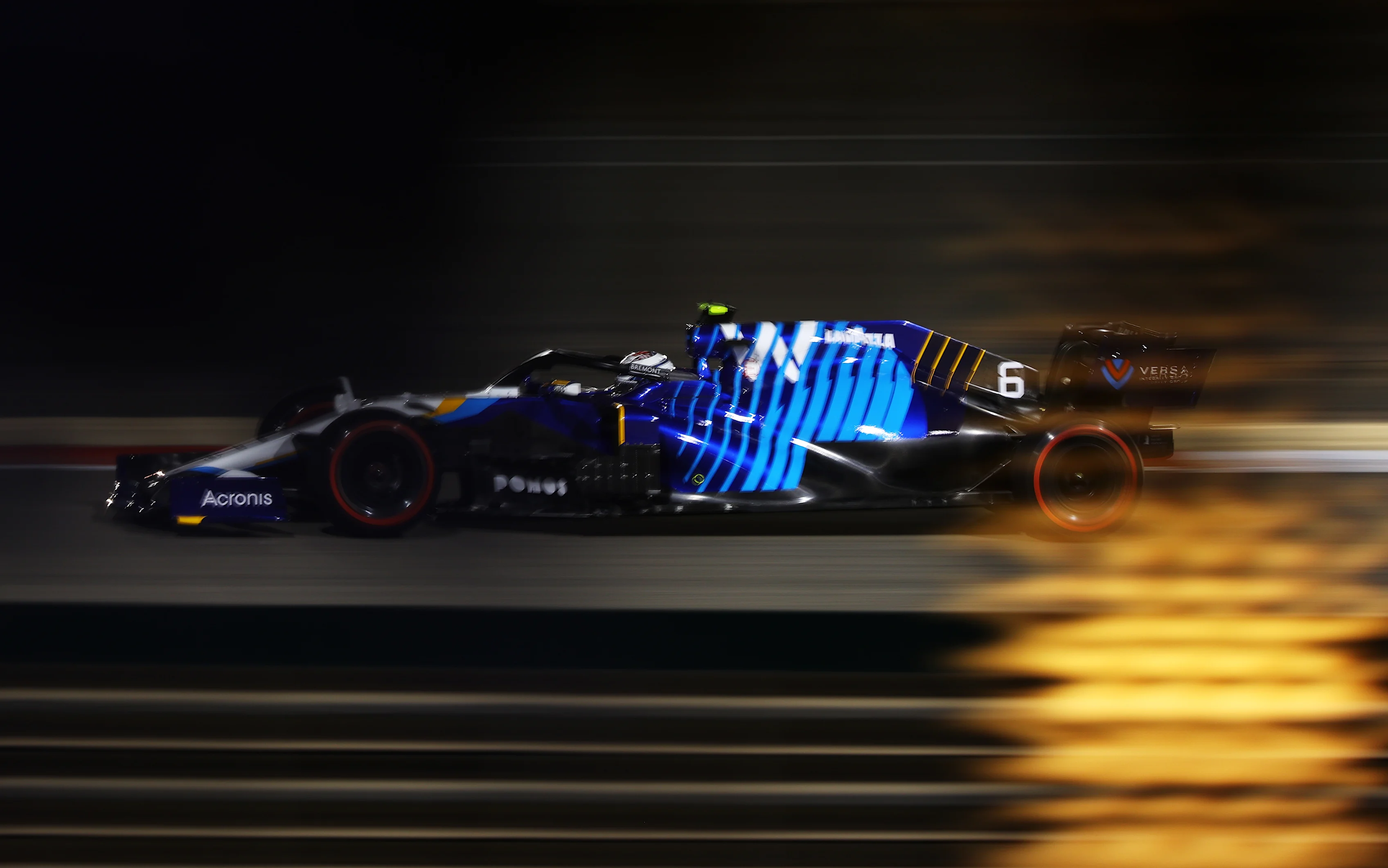 BAHRAIN, BAHRAIN - MARCH 27: Nicholas Latifi of Canada driving the (6) Williams Racing FW43B