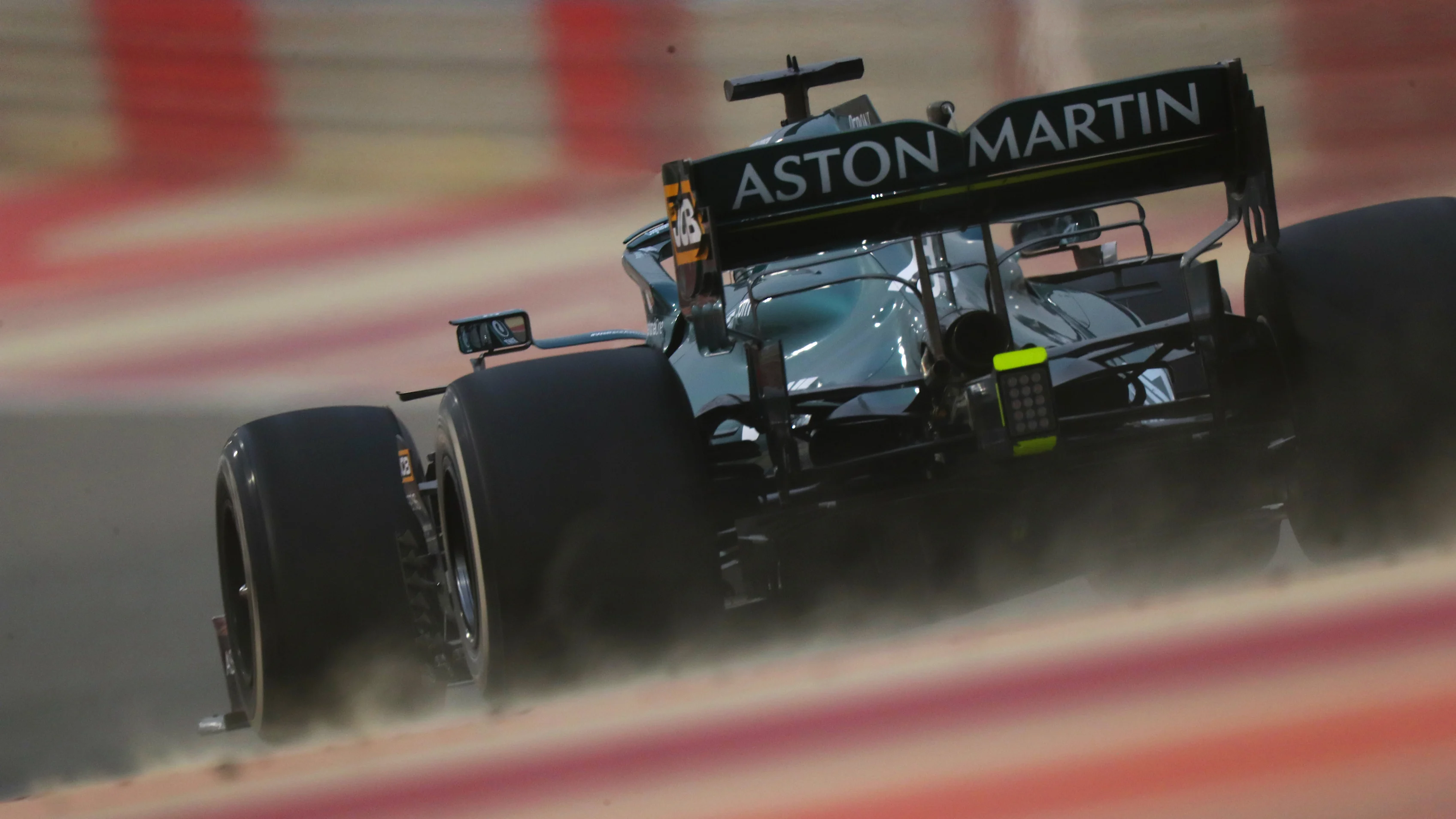 BAHRAIN, BAHRAIN - MARCH 12: Lance Stroll of Canada driving the (18) Aston Martin AMR21 Mercedes