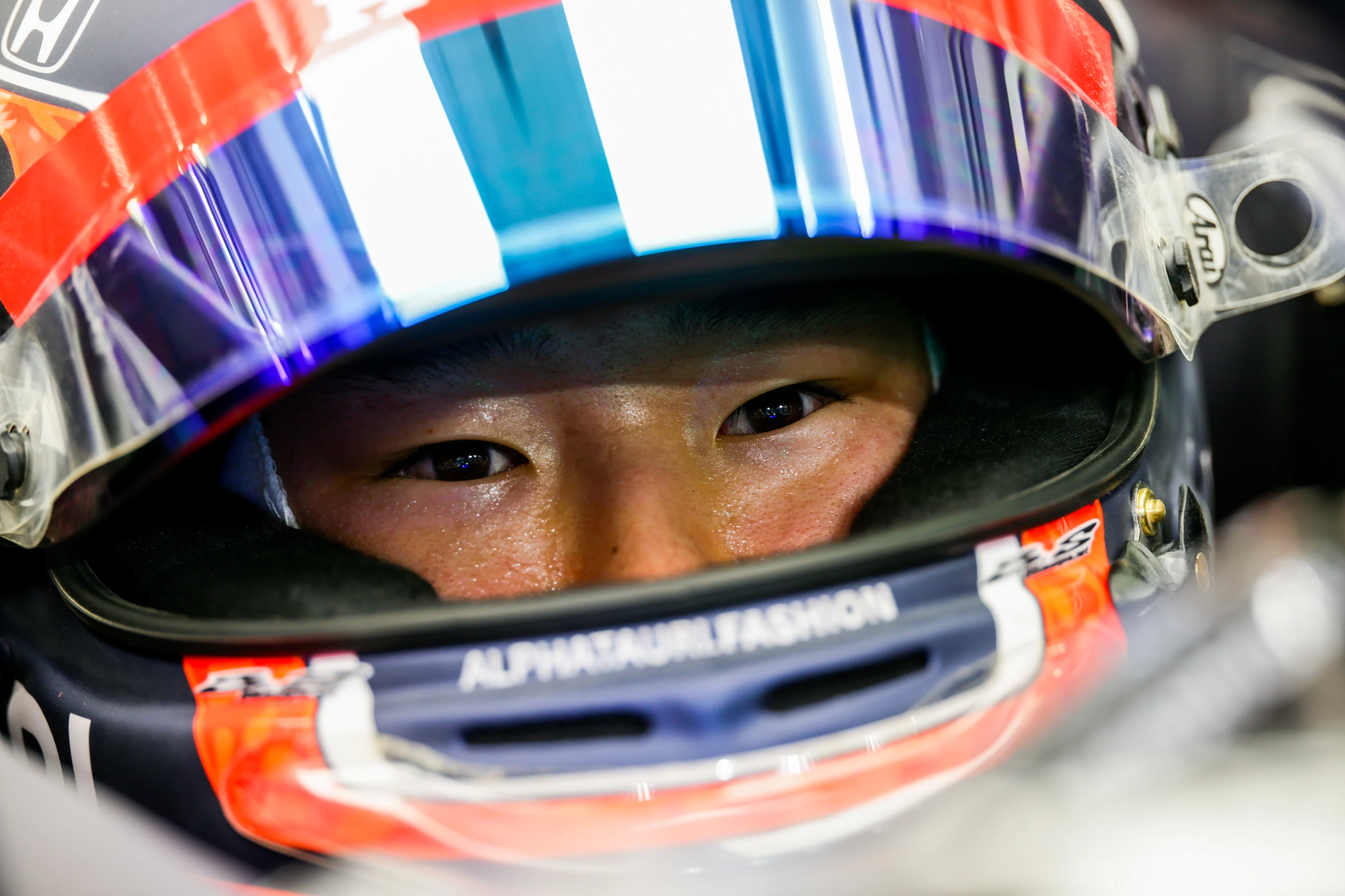 BAHRAIN, BAHRAIN - MARCH 12: Yuki Tsunoda of Scuderia AlphaTauri and Japan  during Day One of F1
