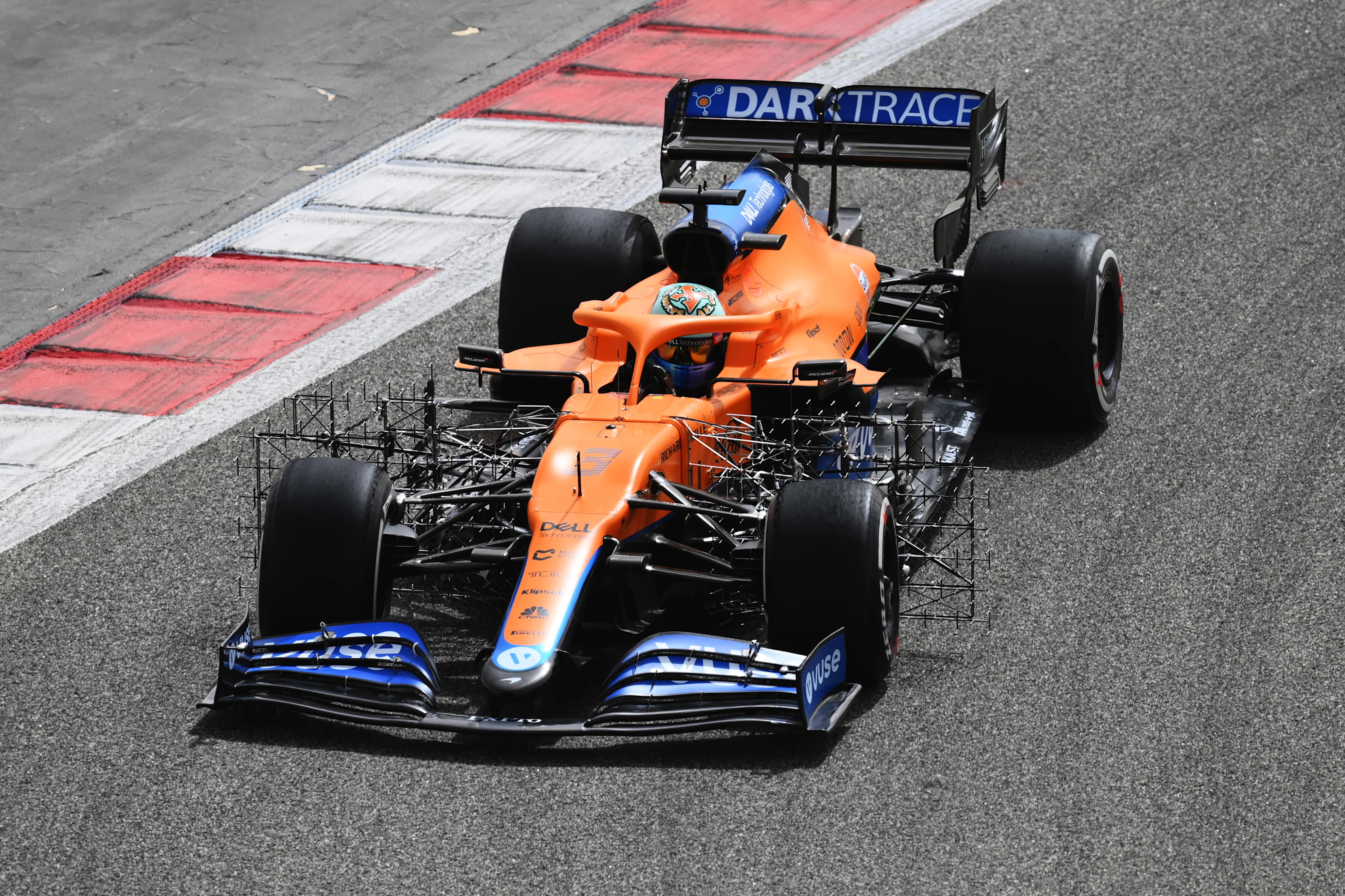BAHRAIN, BAHRAIN - MARCH 13: Daniel Ricciardo of Australia driving the (3) McLaren F1 Team MCL35M