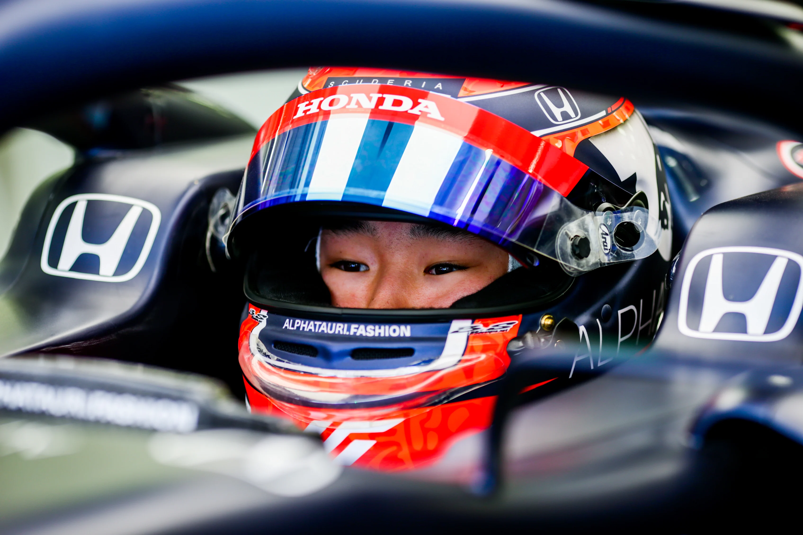 BAHRAIN, BAHRAIN - MARCH 13: Yuki Tsunoda of Scuderia AlphaTauri and Japan during Day Two of F1