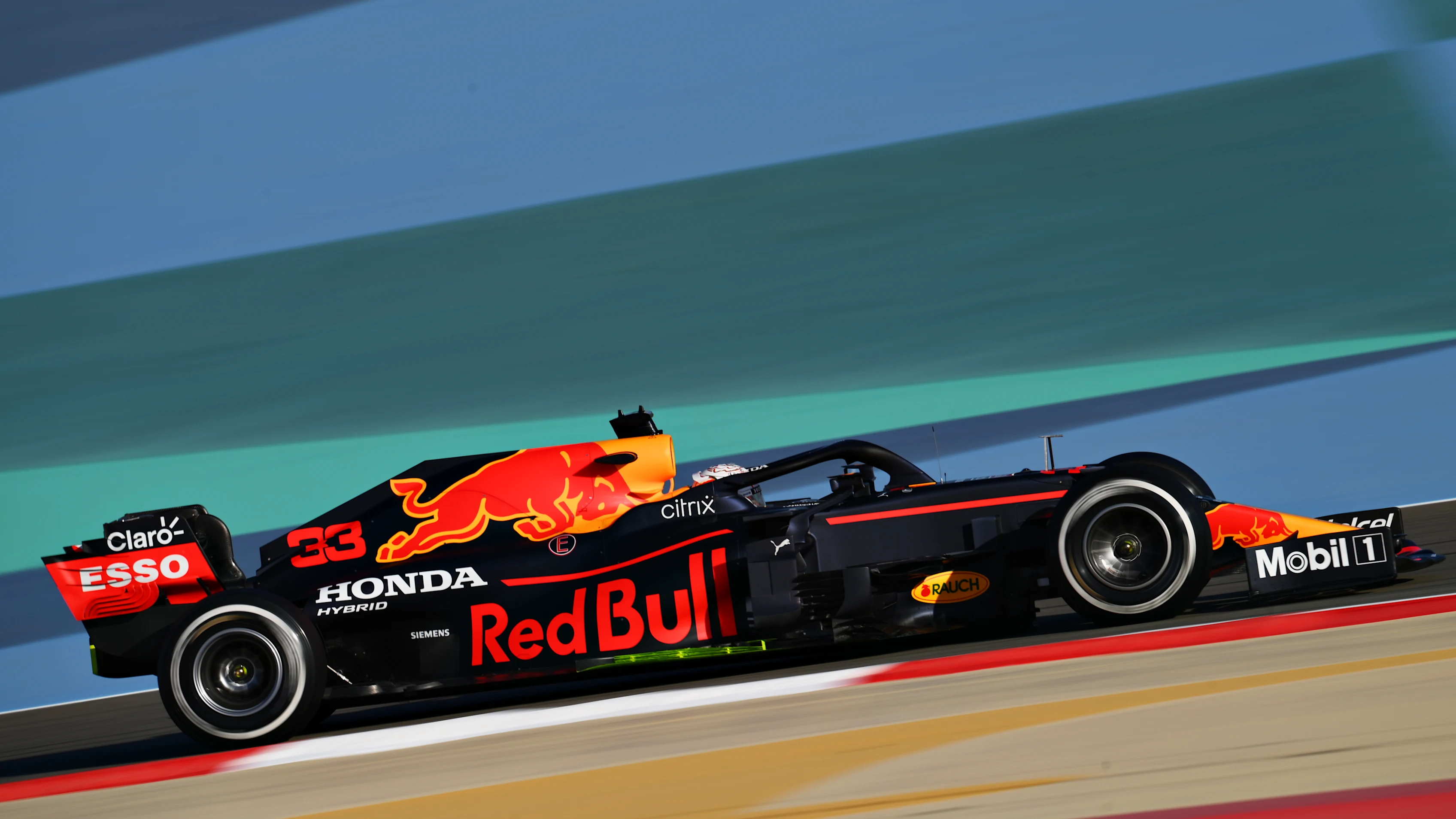 BAHRAIN, BAHRAIN - MARCH 14: Max Verstappen of the Netherlands driving the (33) Red Bull Racing