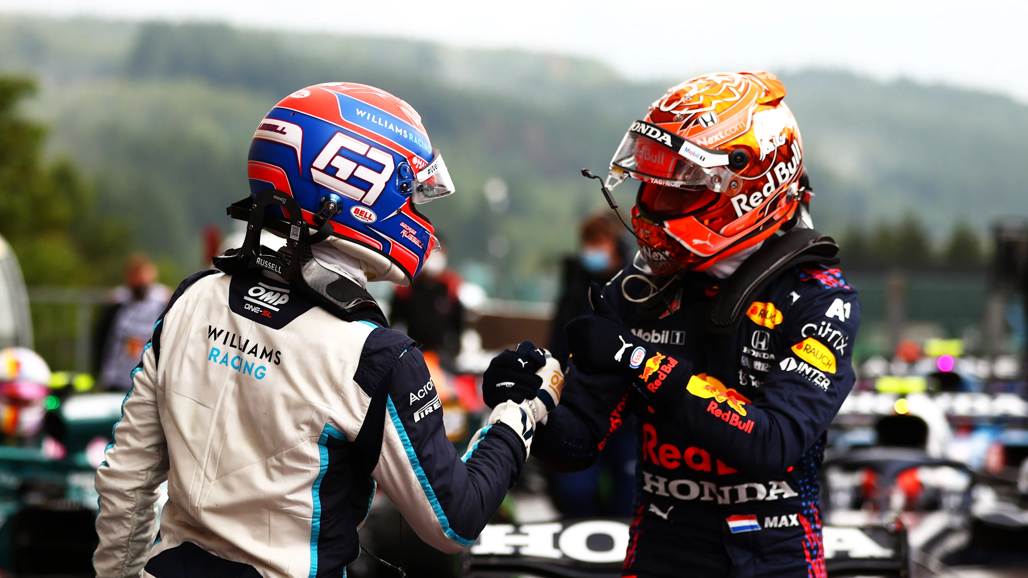 SPA, BELGIUM - AUGUST 28: Pole position qualifier Max Verstappen of Netherlands and Red Bull Racing
