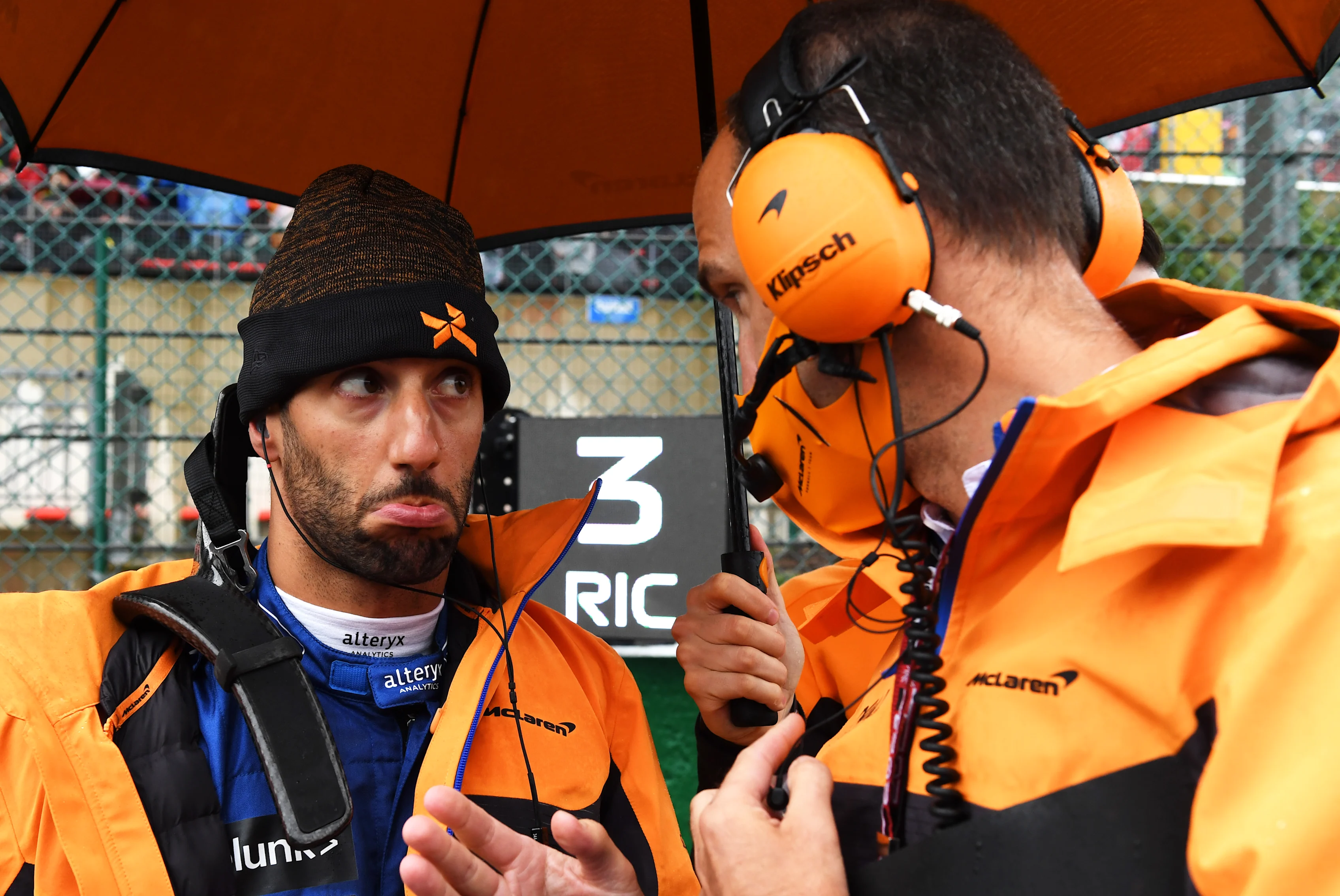 SPA, BELGIUM - AUGUST 29: Daniel Ricciardo of Australia and McLaren F1 prepares to drive on the