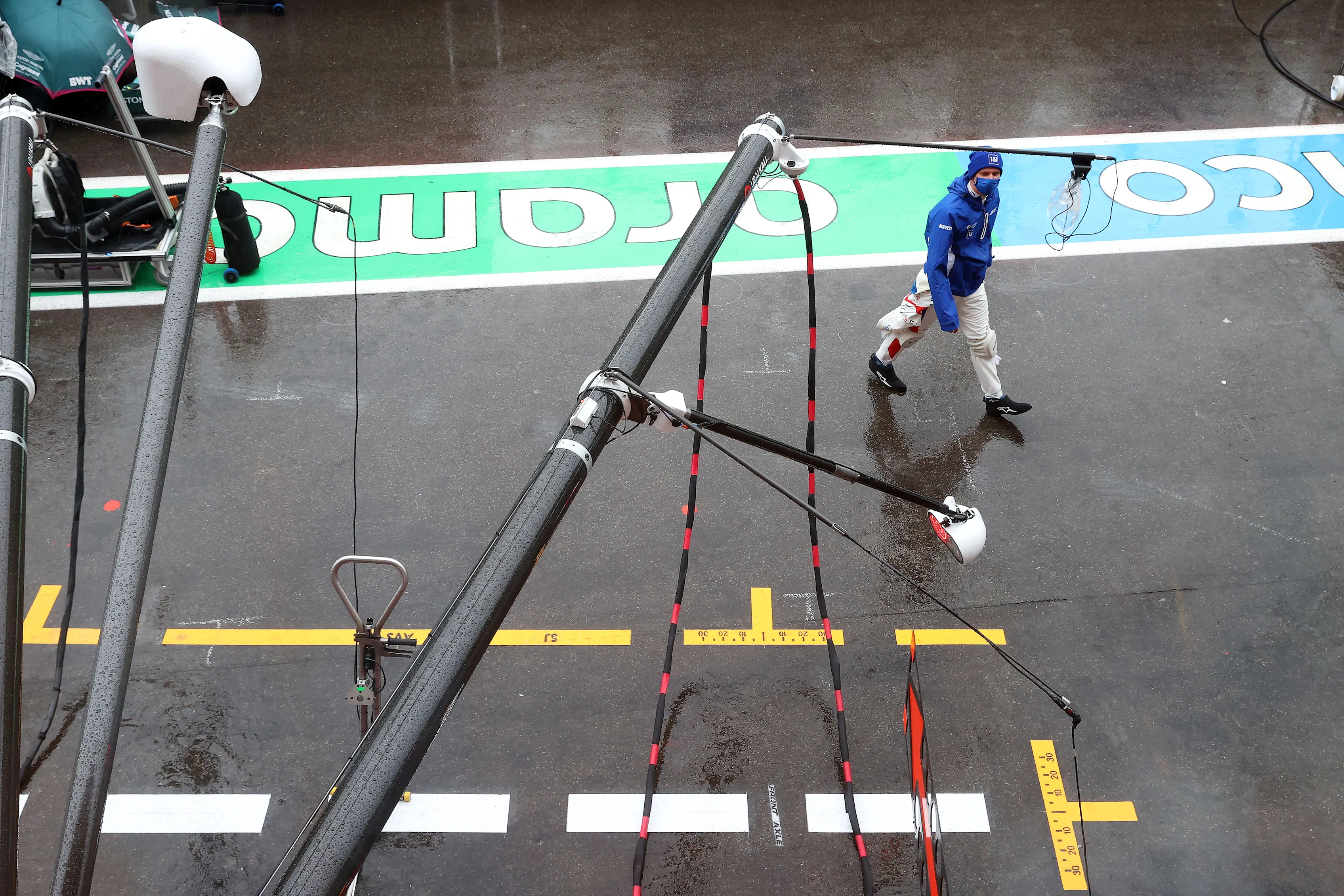 SPA, BELGIUM - AUGUST 29: Mick Schumacher of Germany and Haas F1 walks in the Pitlane during the F1 Grand Prix of Belgium at Circuit de Spa-Francorchamps on August 29, 2021 in Spa, Belgium. (Photo by Alexander Hassenstein - Formula 1/Formula 1 via Getty Images)