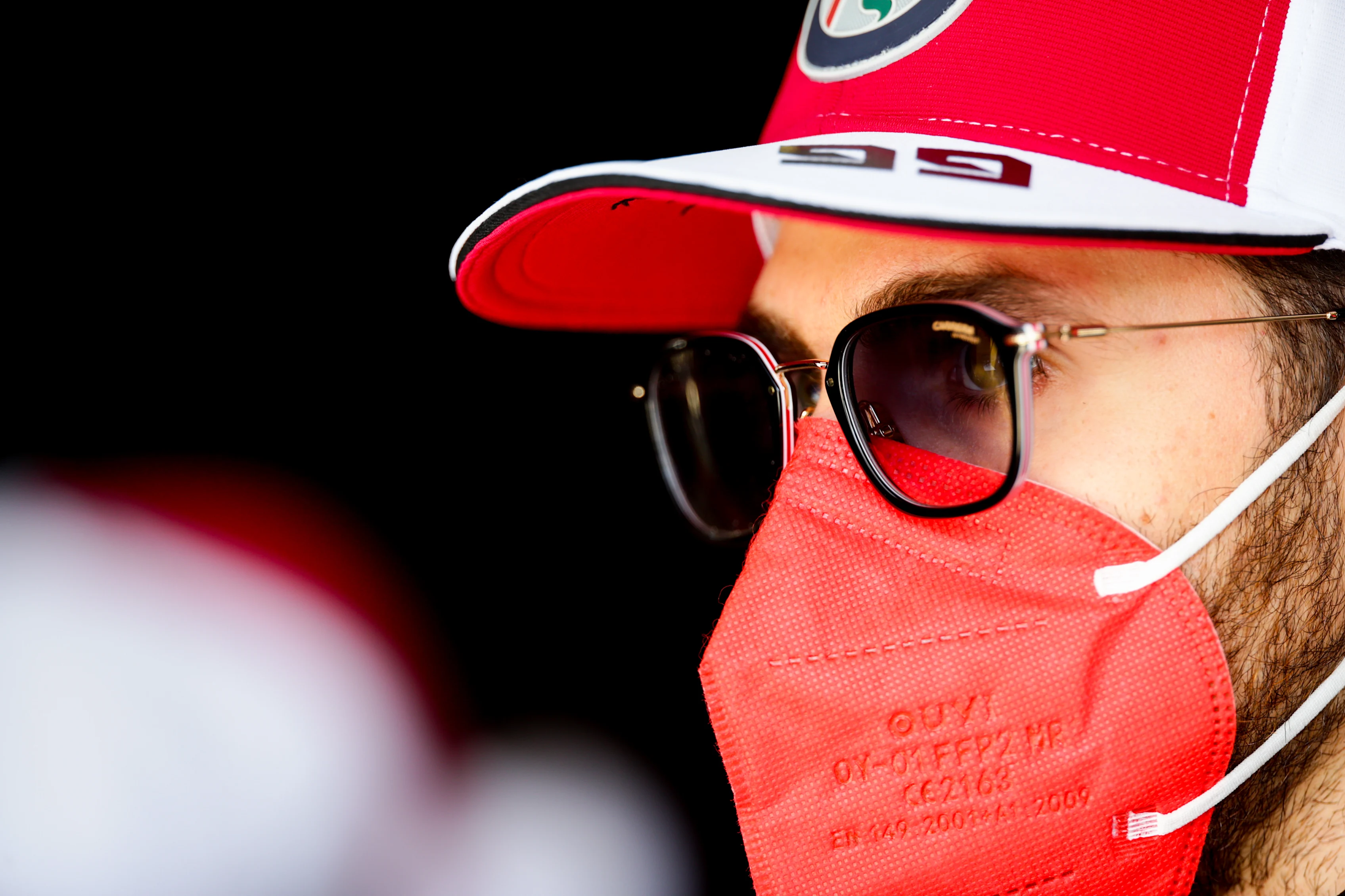 SAO PAULO, BRAZIL - NOVEMBER 14: Antonio Giovinazzi of Alfa Romeo and Italy  during the F1 Grand Prix of Brazil at Autodromo Jose Carlos Pace on November 14, 2021 in Sao Paulo, Brazil. (Photo by Peter Fox/Getty Images)