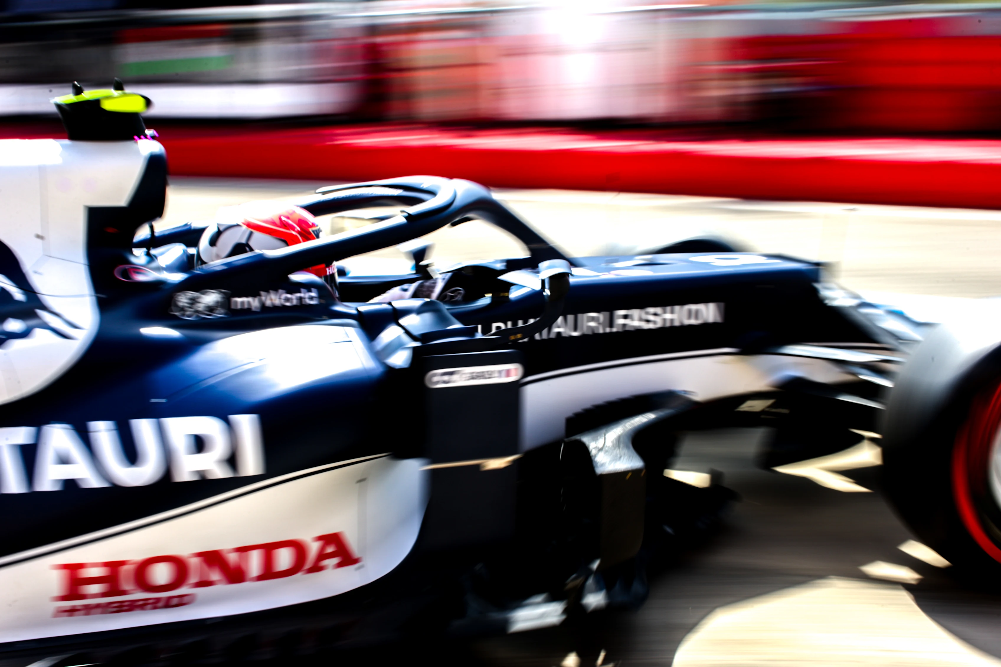IMOLA, ITALY - APRIL 16: Pierre Gasly of Scuderia AlphaTauri and France  during practice ahead of the F1 Grand Prix of Emilia Romagna at Autodromo Enzo e Dino Ferrari on April 16, 2021 in Imola, Italy. (Photo by Peter Fox/Getty Images)