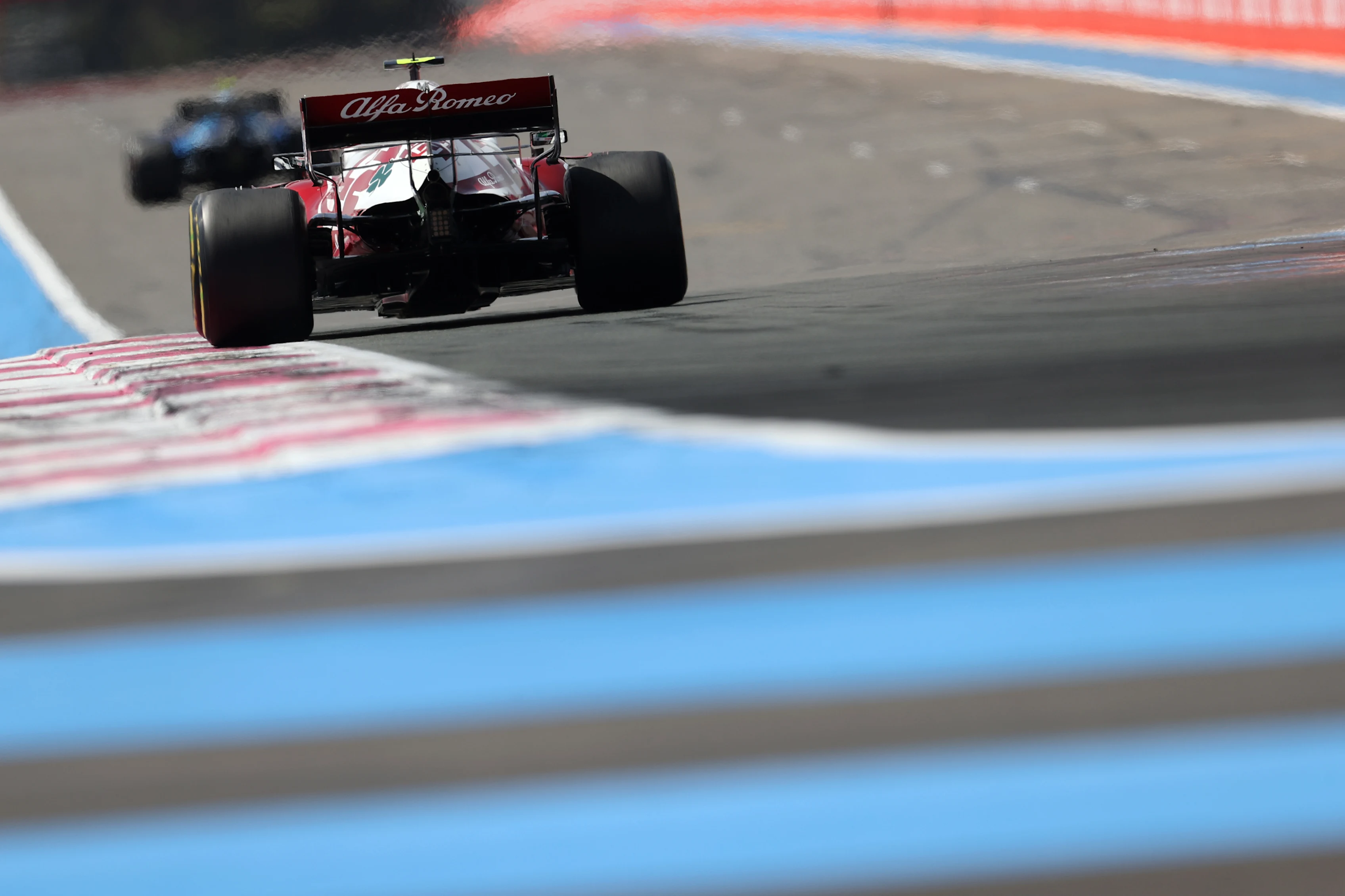 LE CASTELLET, FRANCE - JUNE 18: Antonio Giovinazzi of Italy driving the (99) Alfa Romeo Racing C41 Ferrari on track during practice ahead of the F1 Grand Prix of France at Circuit Paul Ricard on June 18, 2021 in Le Castellet, France. (Photo by Clive Rose/Getty Images)