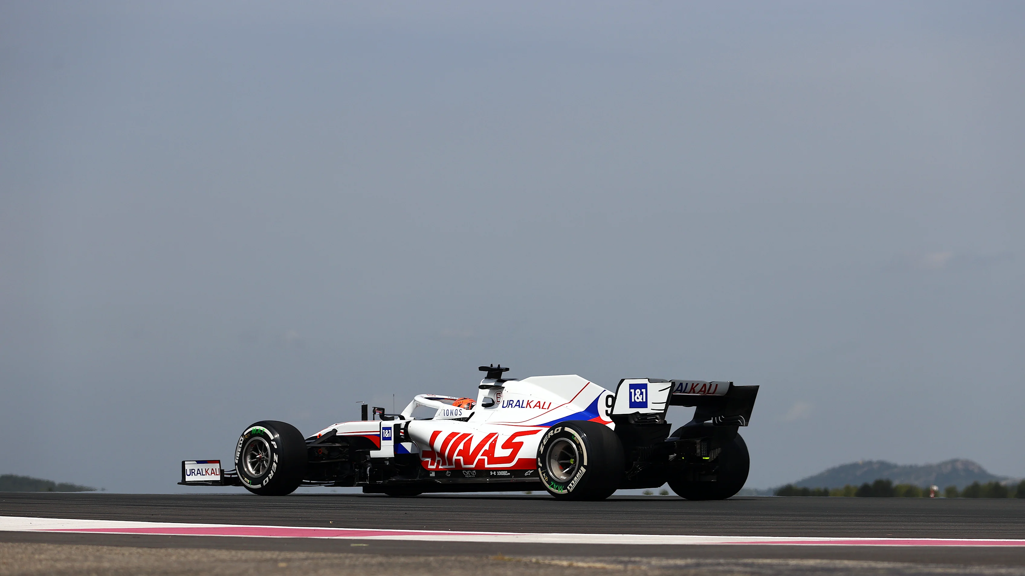 LE CASTELLET, FRANCE - JUNE 18: Nikita Mazepin of Russia driving the (9) Haas F1 Team VF-21 Ferrari