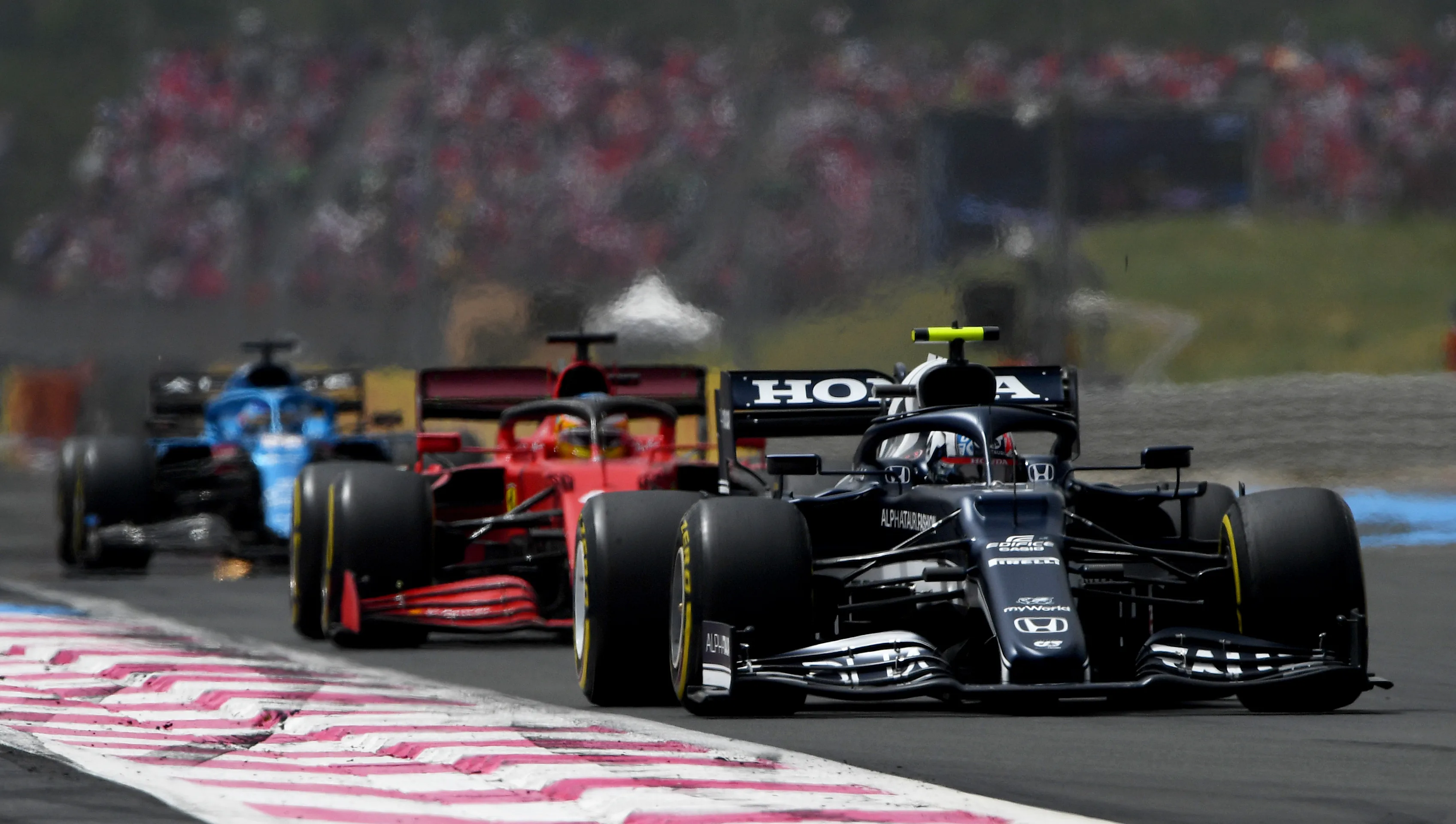 LE CASTELLET, FRANCE - JUNE 20: Pierre Gasly of France driving the (10) Scuderia AlphaTauri AT02